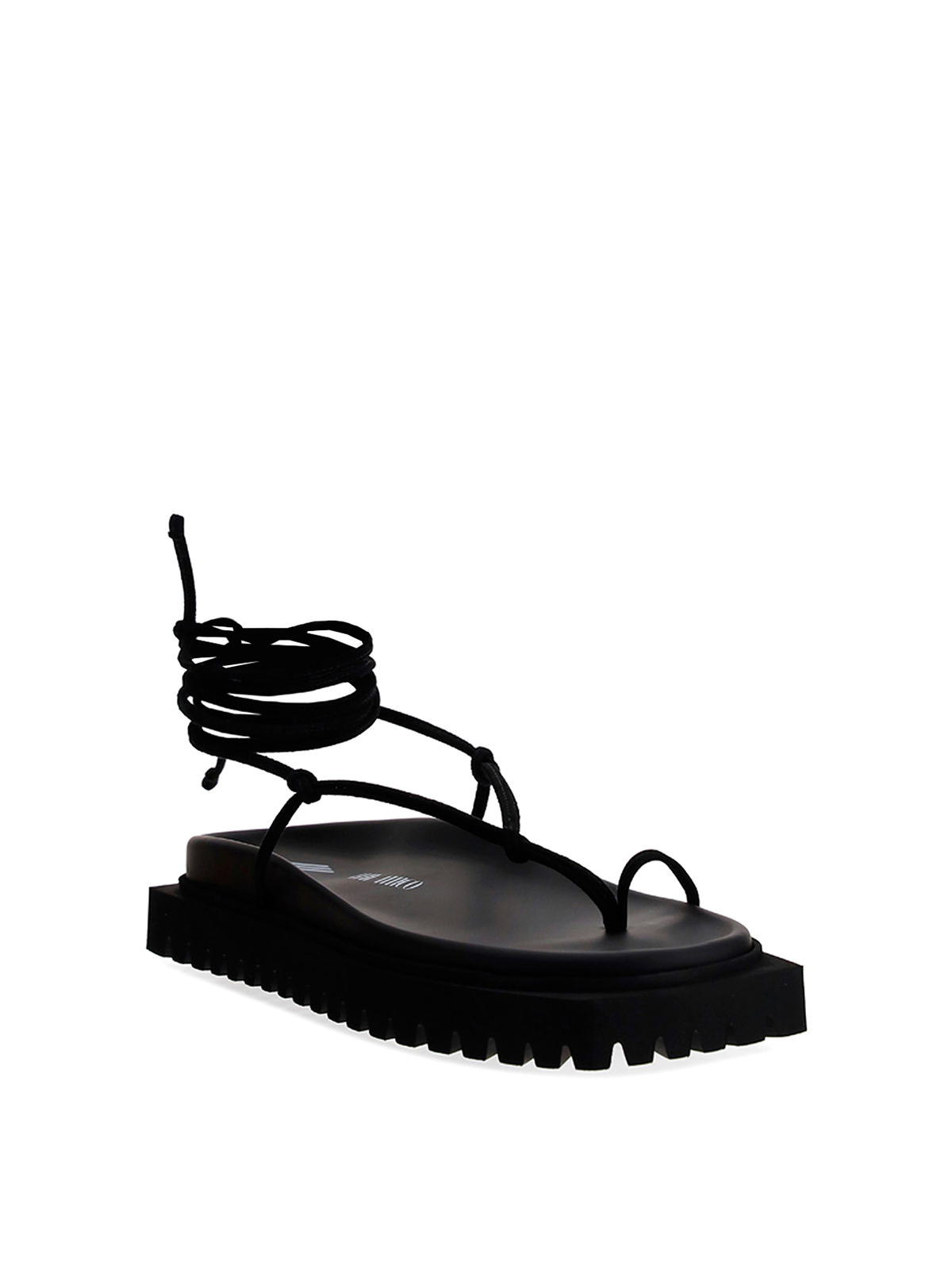【関税&送料込】The Attico Sandals Black The Attico Wraparound Style Sandals | Black | FARFETCH