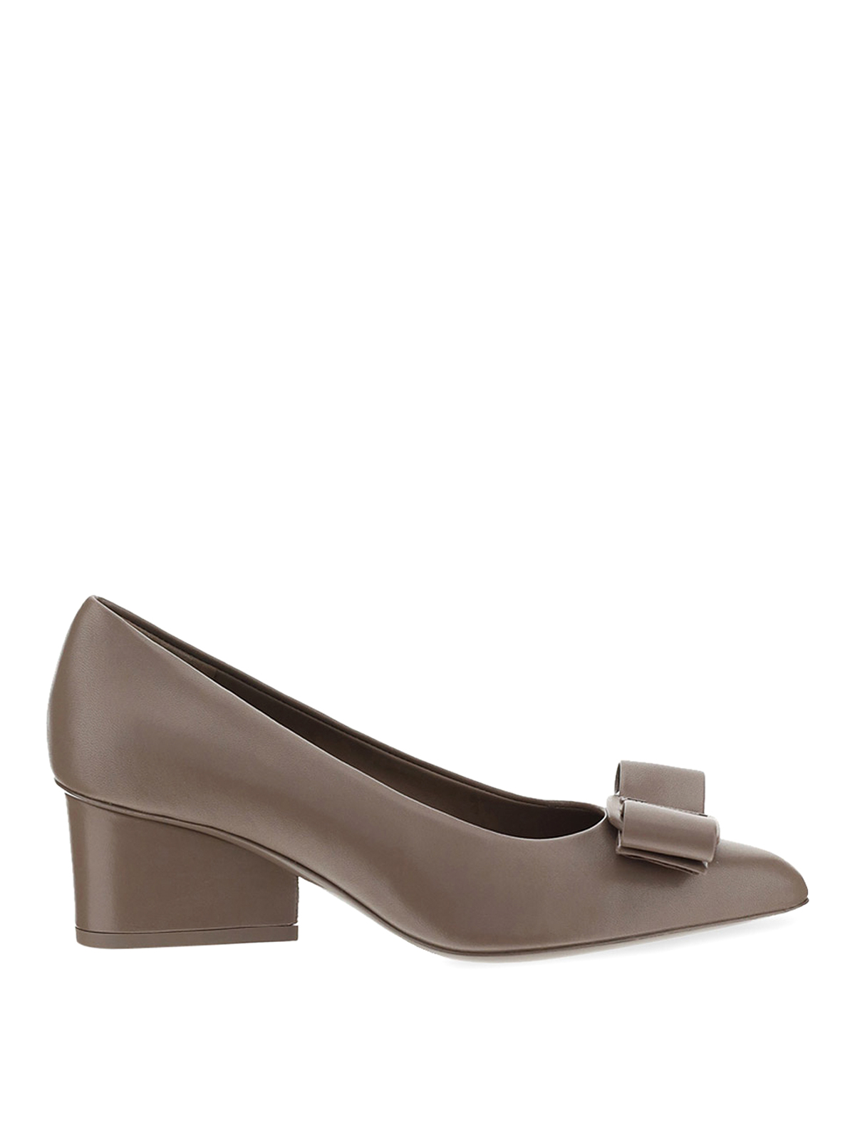 Salvatore Ferragamo VIVA パンプス SALVATORE FERRAGAMO Viva Napa Bow Ballet Flats Napa Leather Shoes