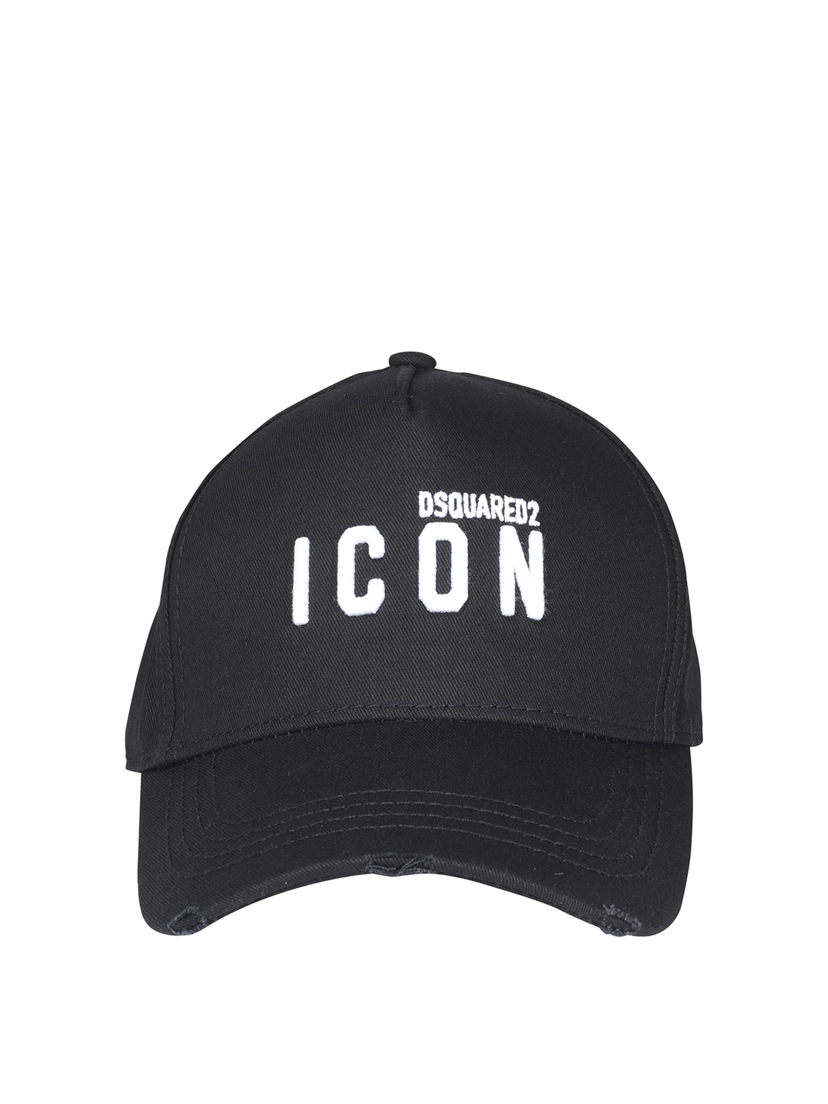 Dsquared2 Vintage Effect Icon Baseball Cap In Black