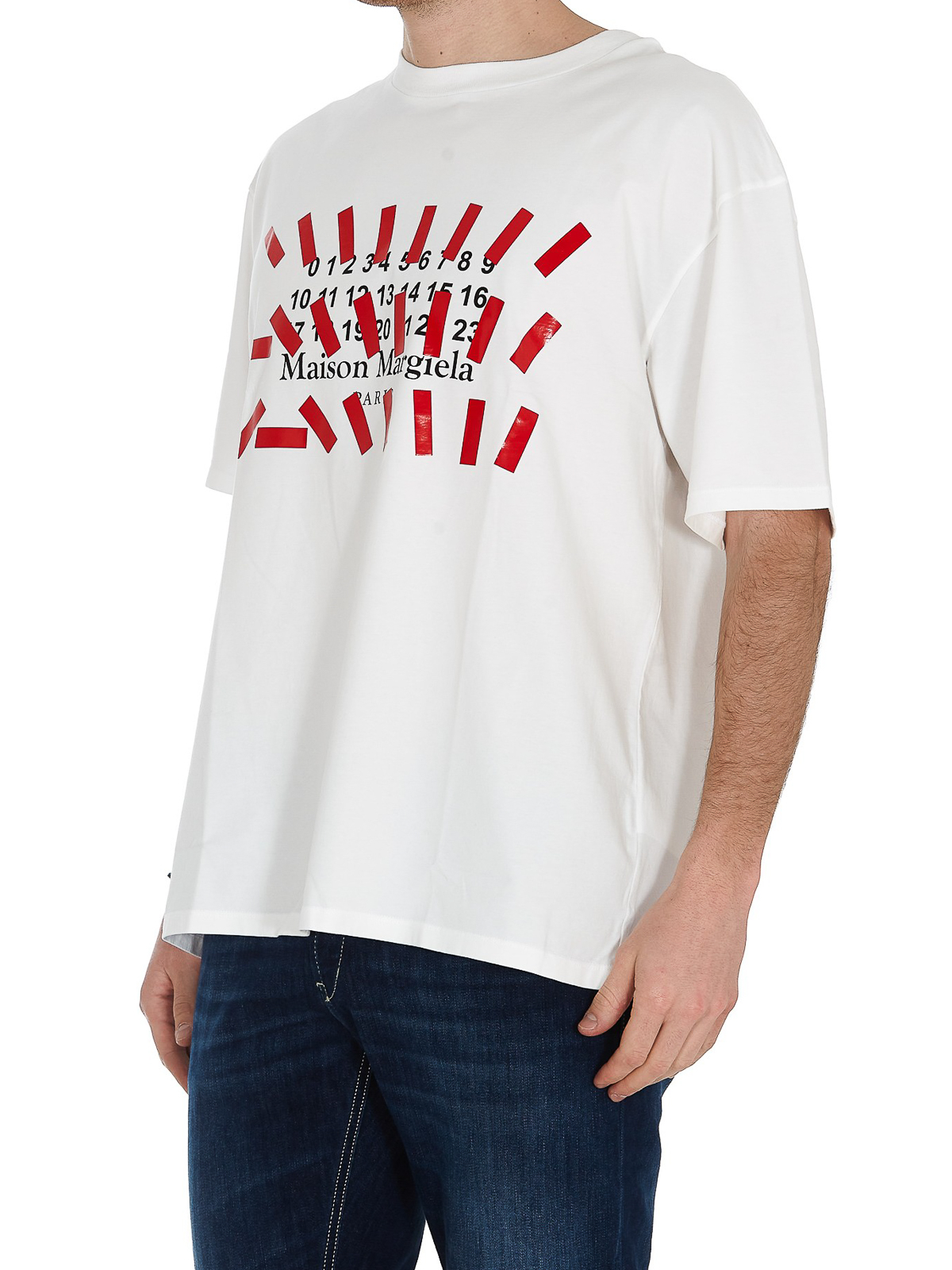 Maison Margiela Numerical logo T-shirt - White