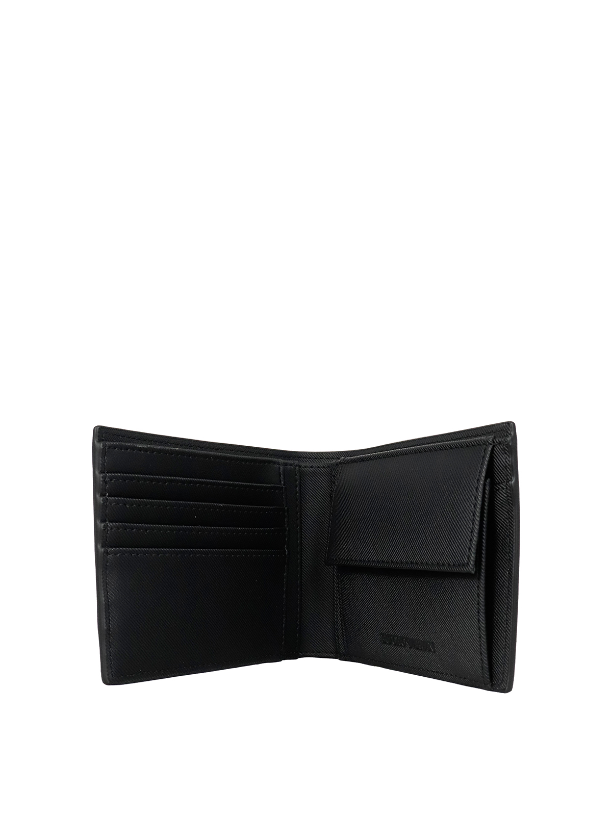 Emporio Armani Faux leather wallet - Black - Men