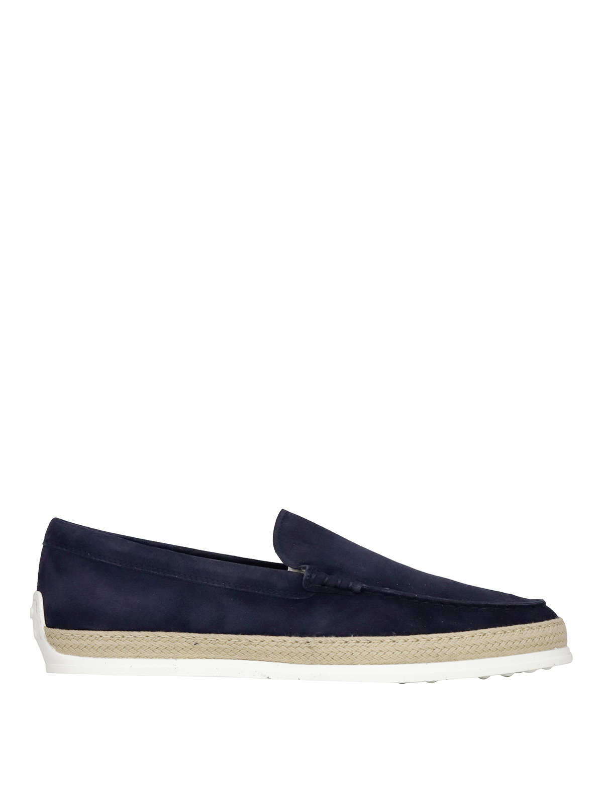 Tod's Suede Loafer In Azul