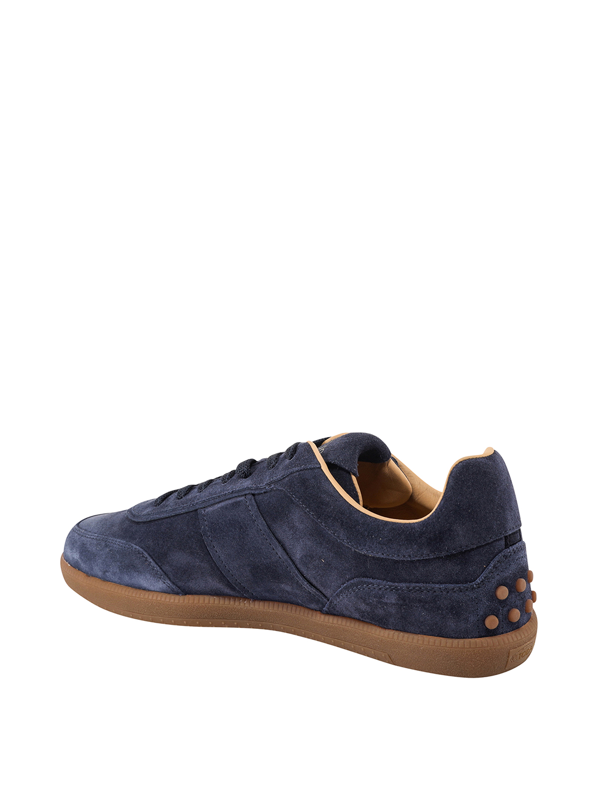 Shop Tod's Suede Sneakers In Blue