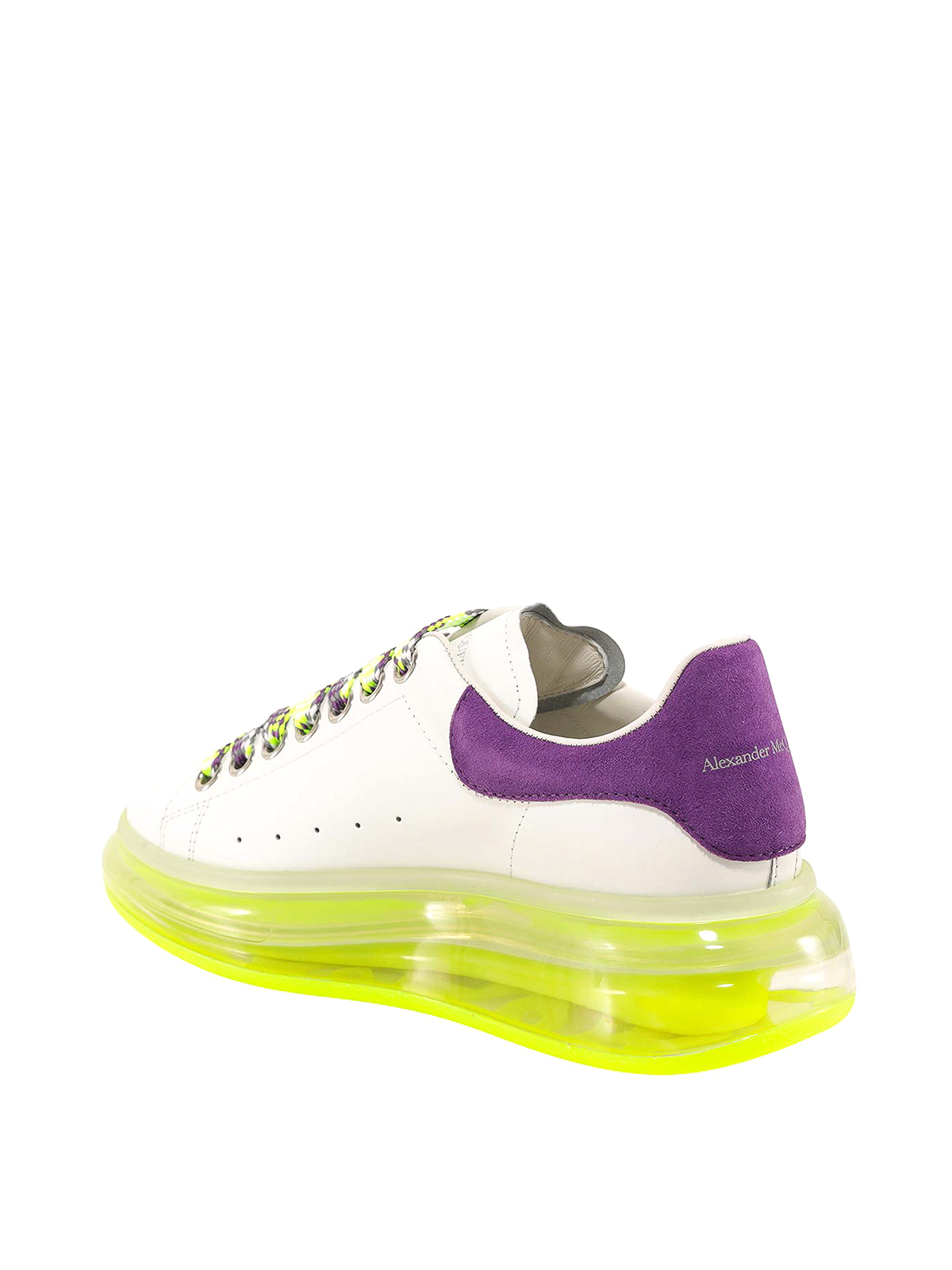 Alexander McQueen | Shoes | Neon Lace Up Snakeskin Print Sneakers | Poshmark