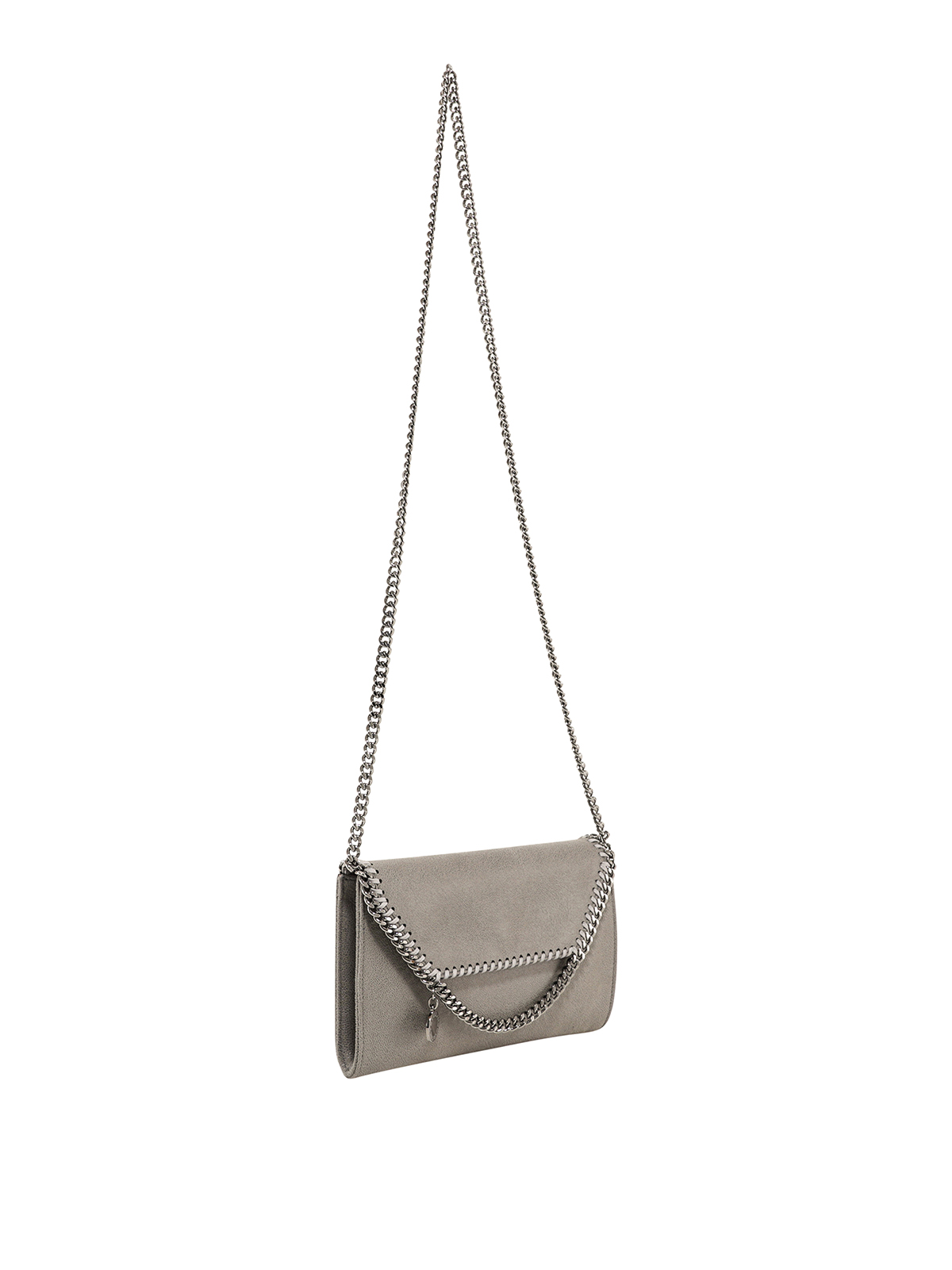 Shop Stella Mccartney Falabella Cross Body Bag In Silver