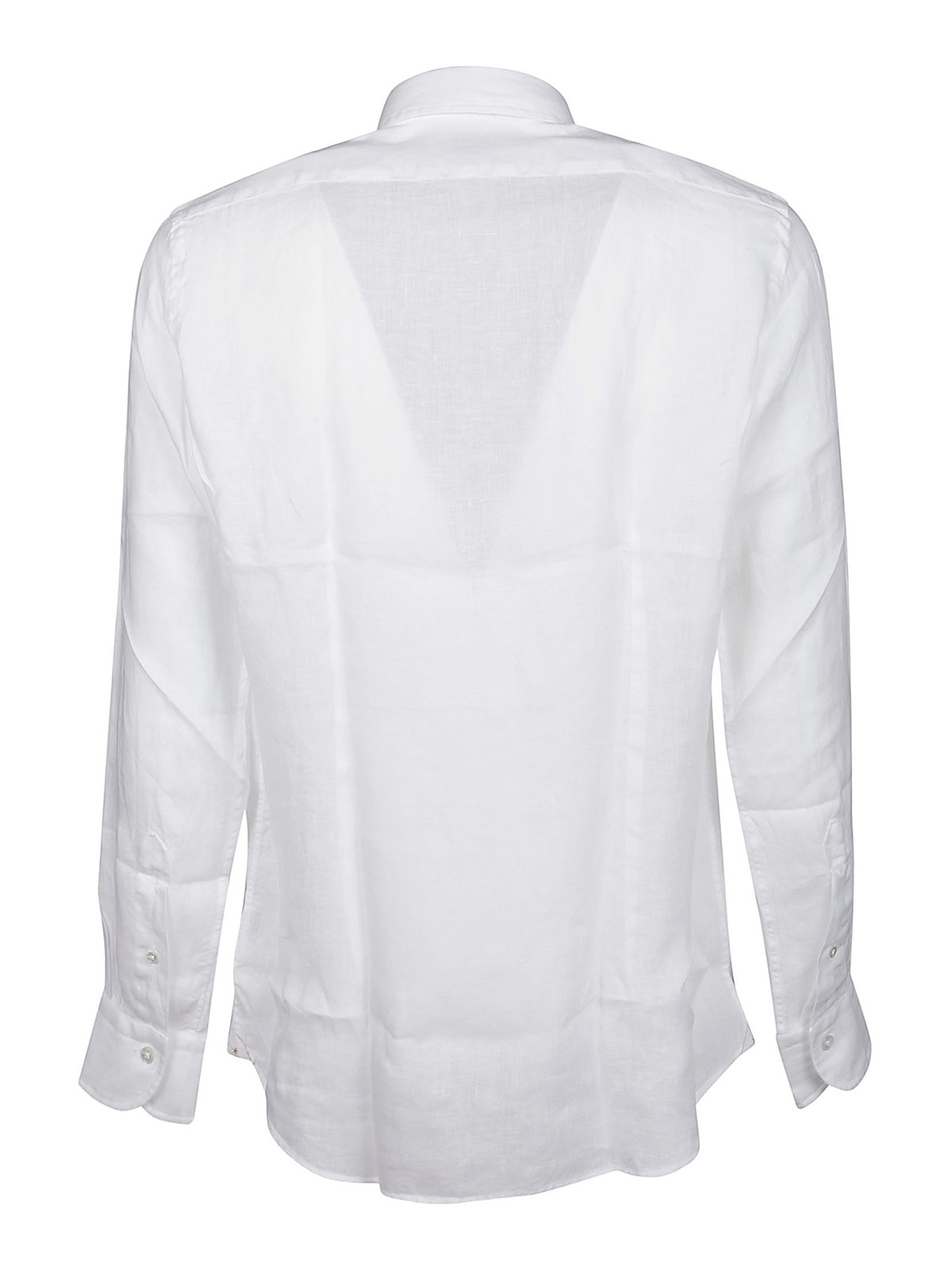 Shop Bagutta Andrea Linen Shirt In White