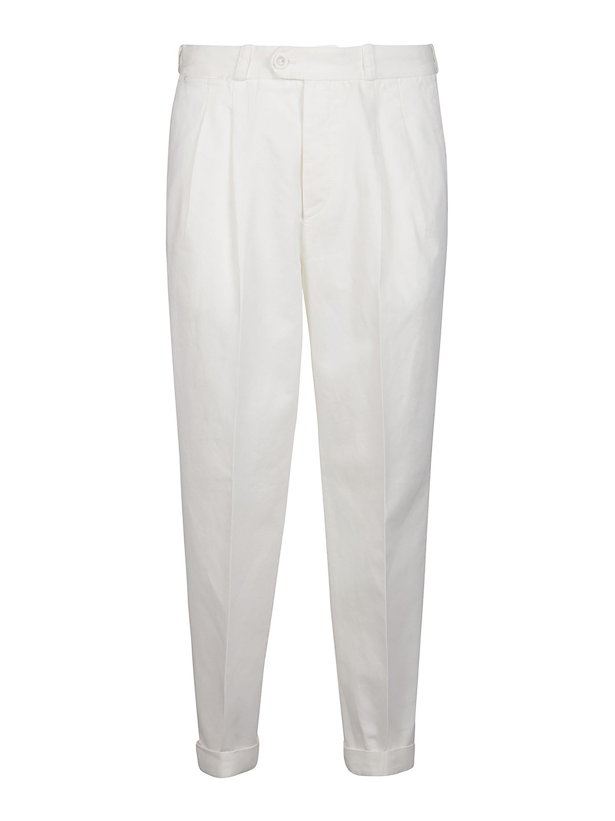 Casual trousers Pt Torino - The Reporter cotton linen blend pants