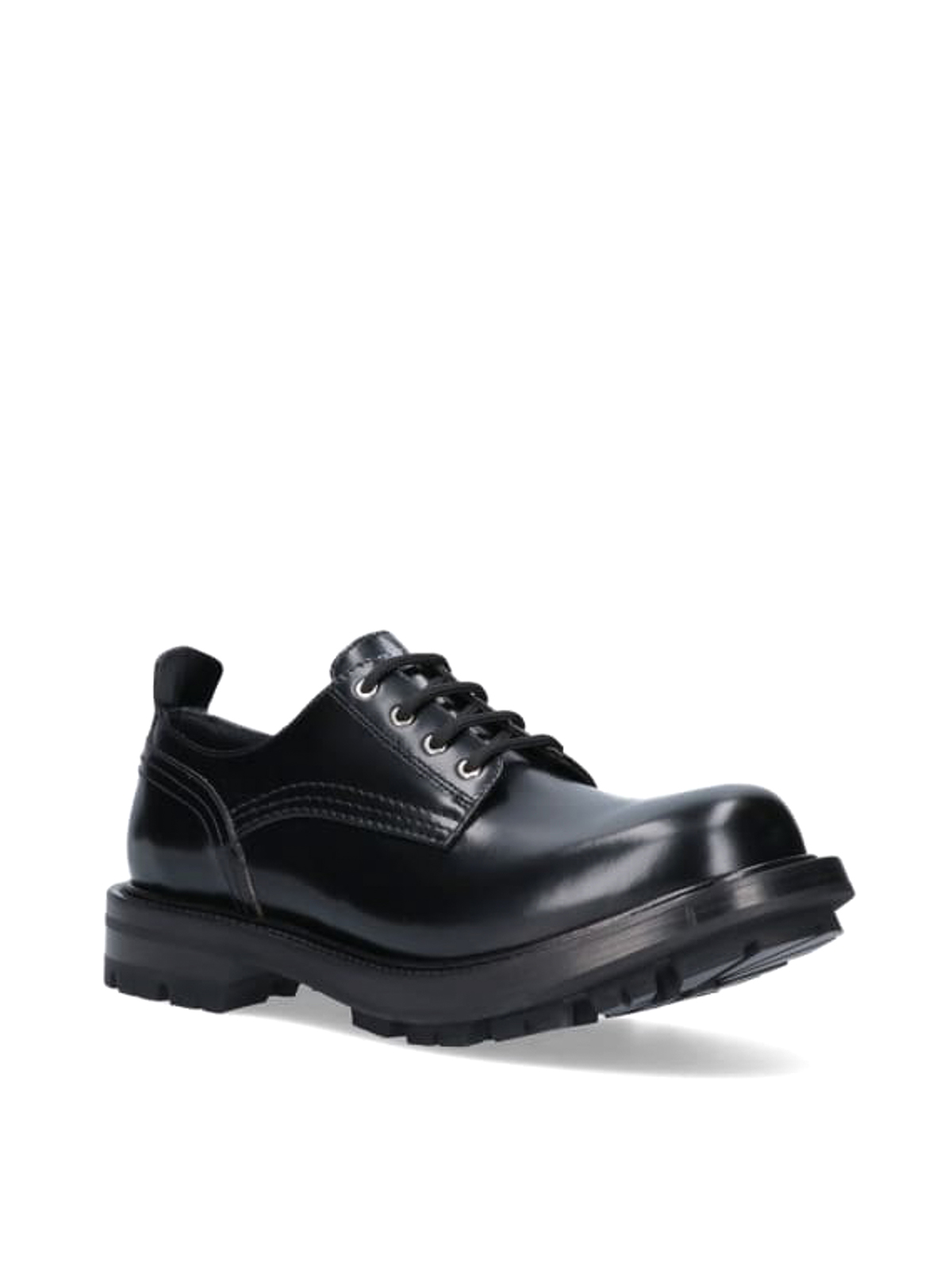 Alexander Mcqueen 編み上げ靴 - 黒|652663WHZ801000 | THEBS