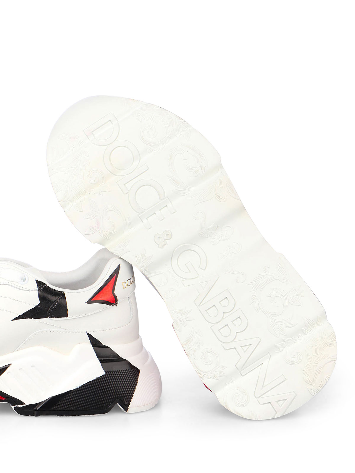 DOLCE&GABBANA ストリートウォールプリントDaymaster スニーカー DOLCE & GABBANA Shoes Multicolor Graffiti Daymaster Sneakers