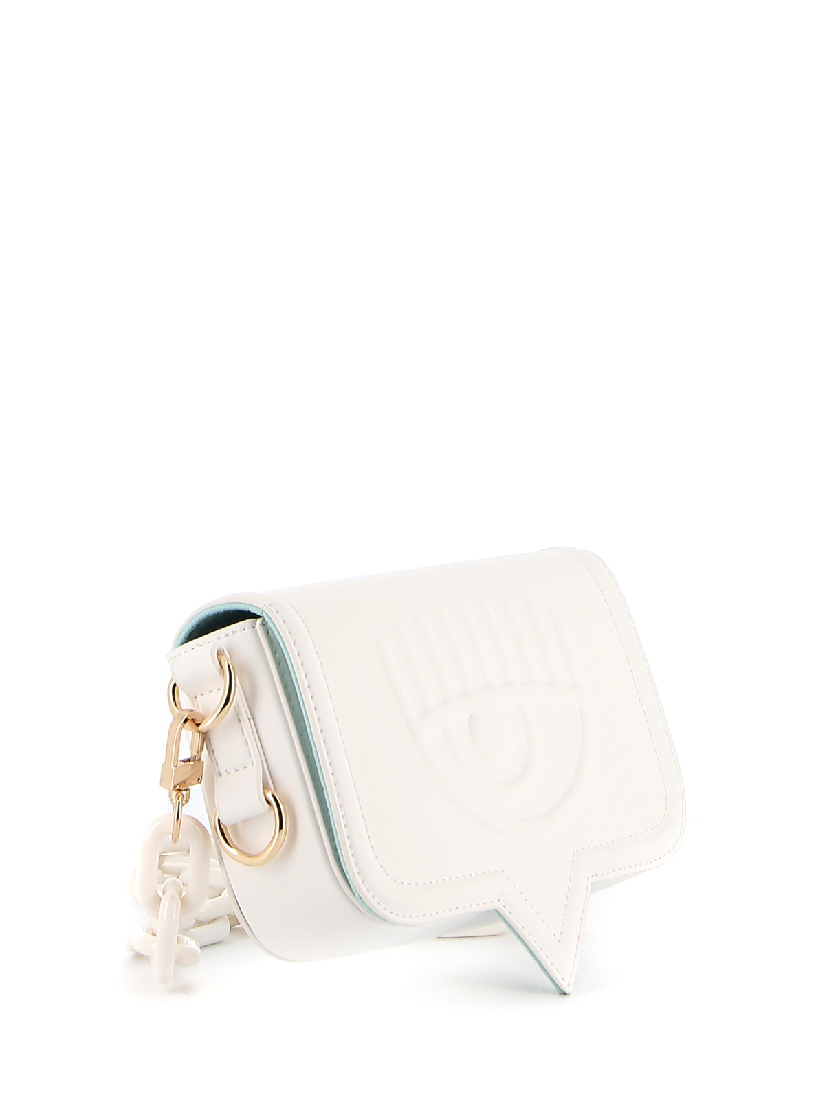 Calzini Donna Chiara Ferragni - In Cotone, Con Fascia Logo EyElike, Colore Bianco, Taglia 35-41
