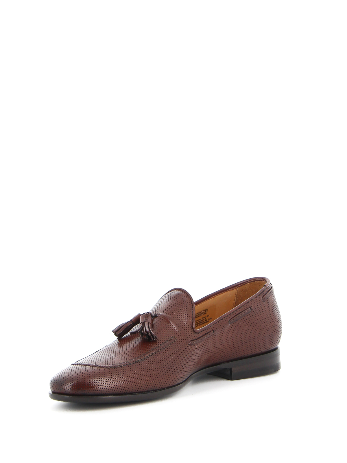 Eleventy Leather loafers with tassels - Brown 