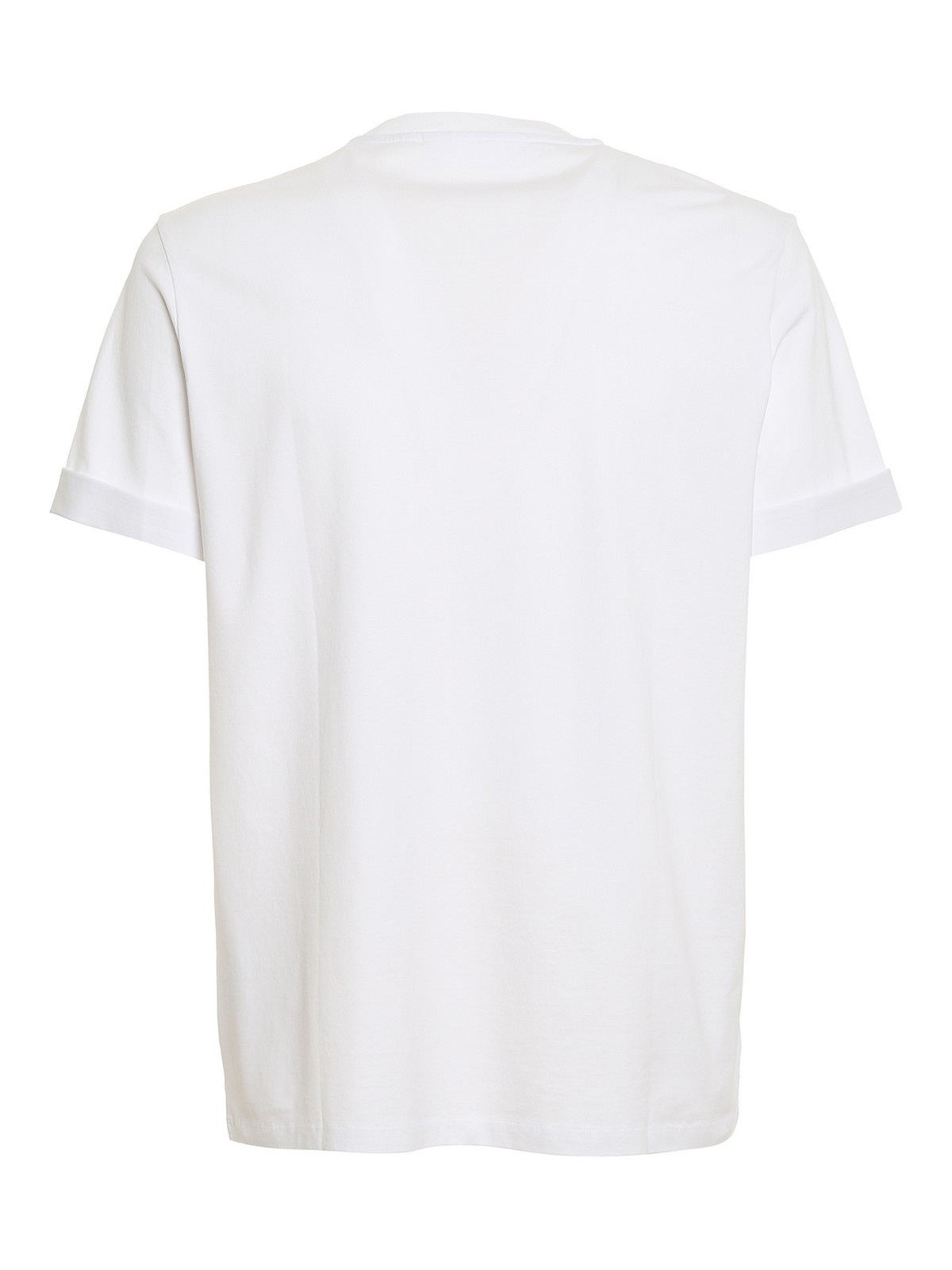 Shop Neil Barrett Camiseta - Thunderbolt In White