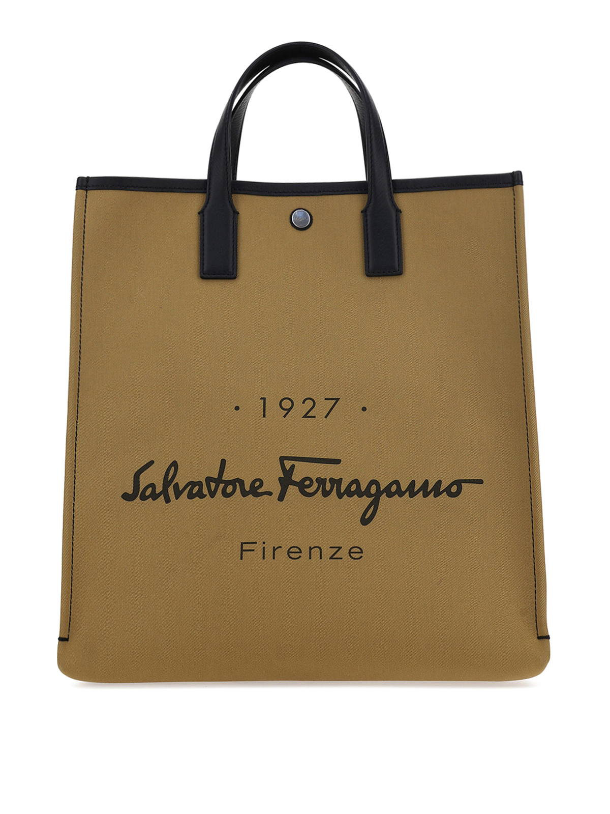 Ferragamo Canvas tote - Camel - Men | 741902 | thebs.com