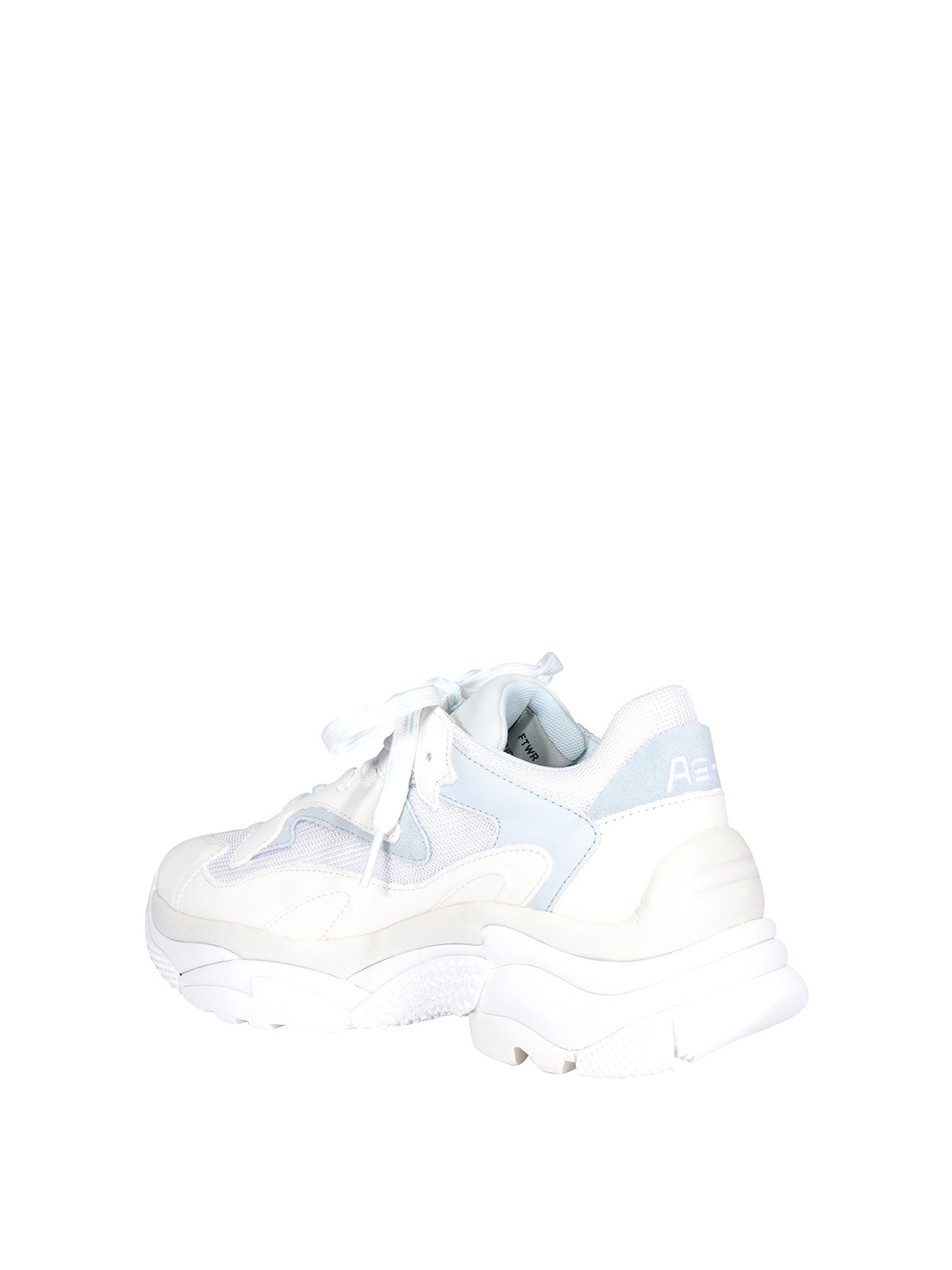 ASH SNEAKERS FLASH 127874-008 BIANCO-ARGENTO - Calzature