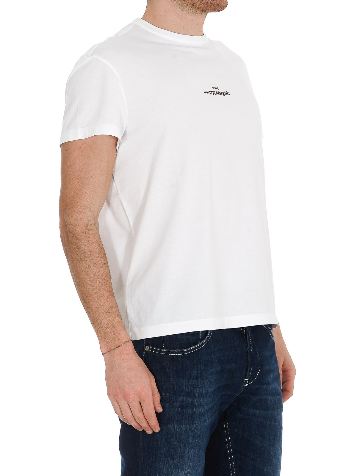 Maison Margiela Distorted logo T-shirt - White