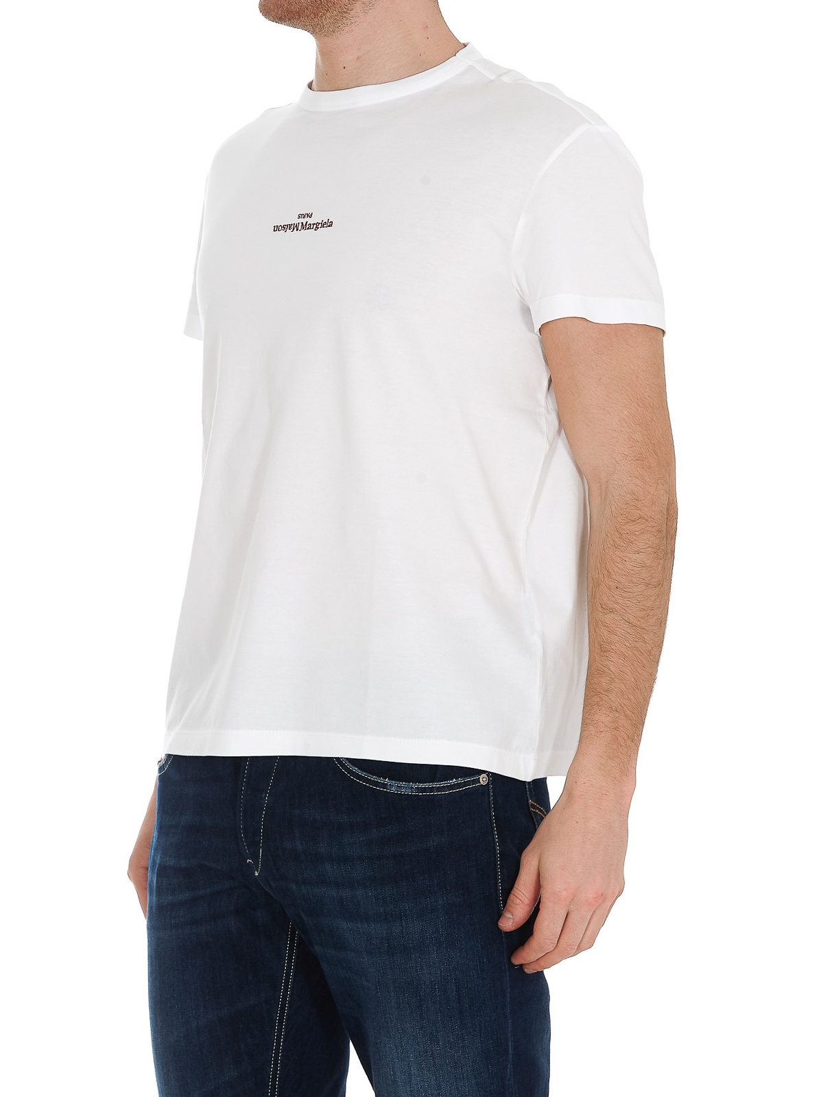 Maison Margiela Distorted logo T-shirt - White