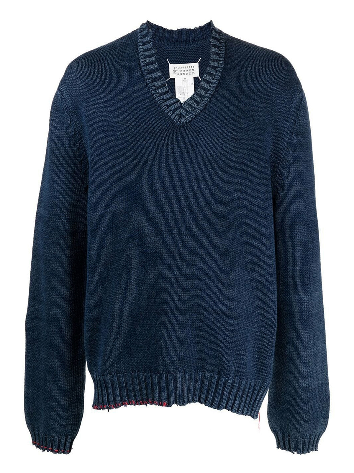 Maison Margiela V-neck cotton blend jumper|S50GP0231S17698522F