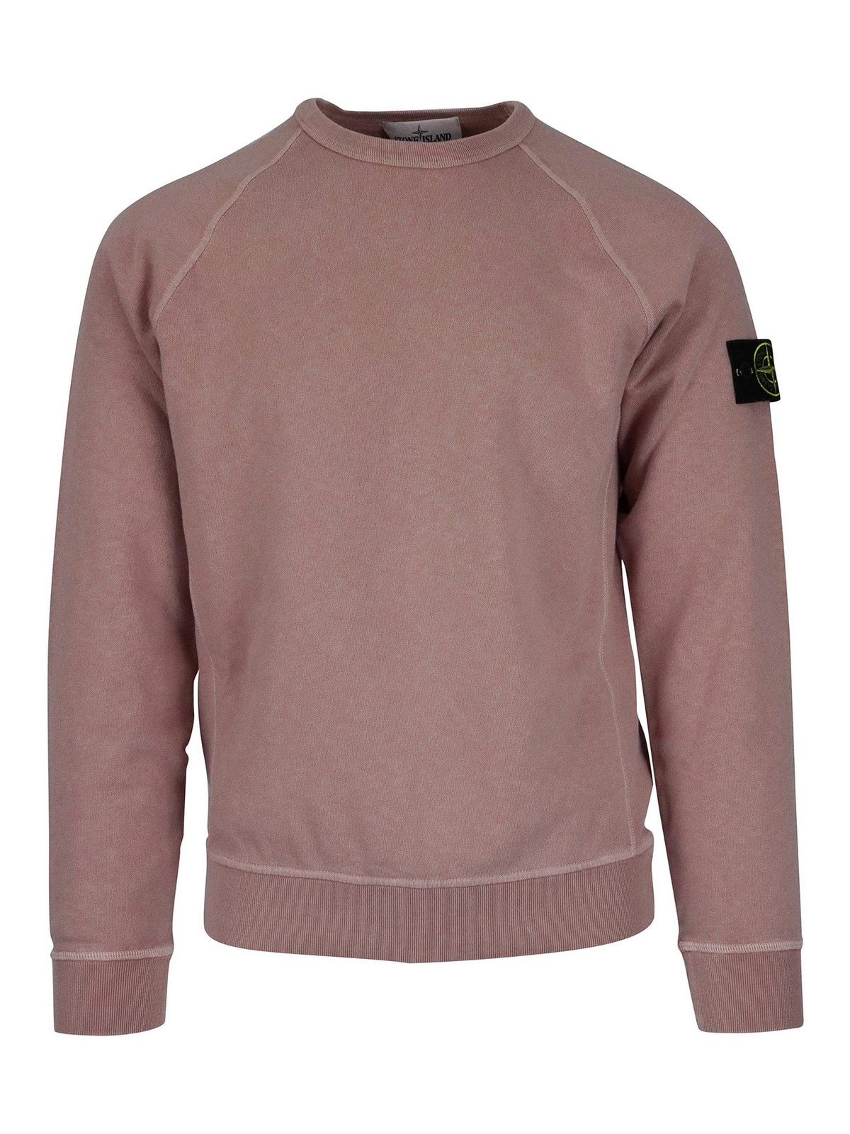 Stone Island Logo sweatshirt Pink Men 741566060V0186