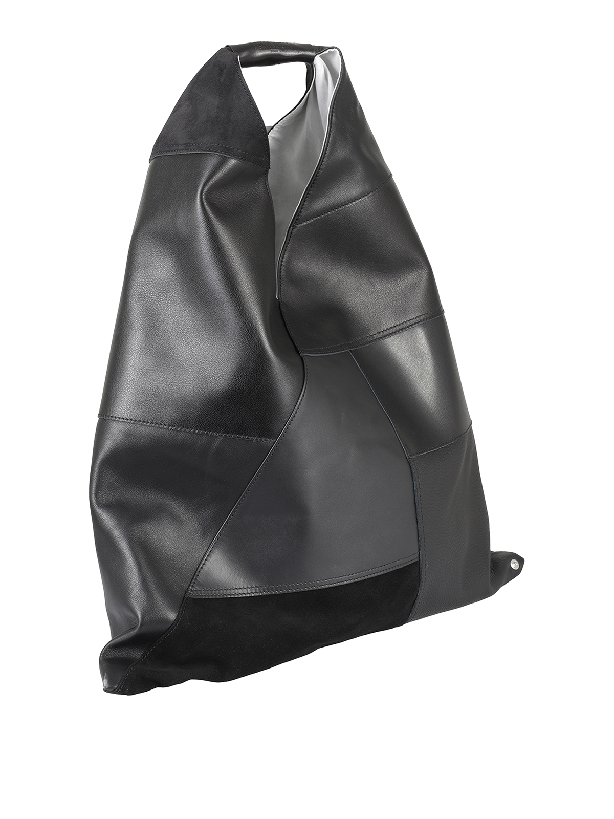 バッグ Japanese Label real leather patchwork Patchwork Bag, Sewing Bag, Handmade, Leather Stripe