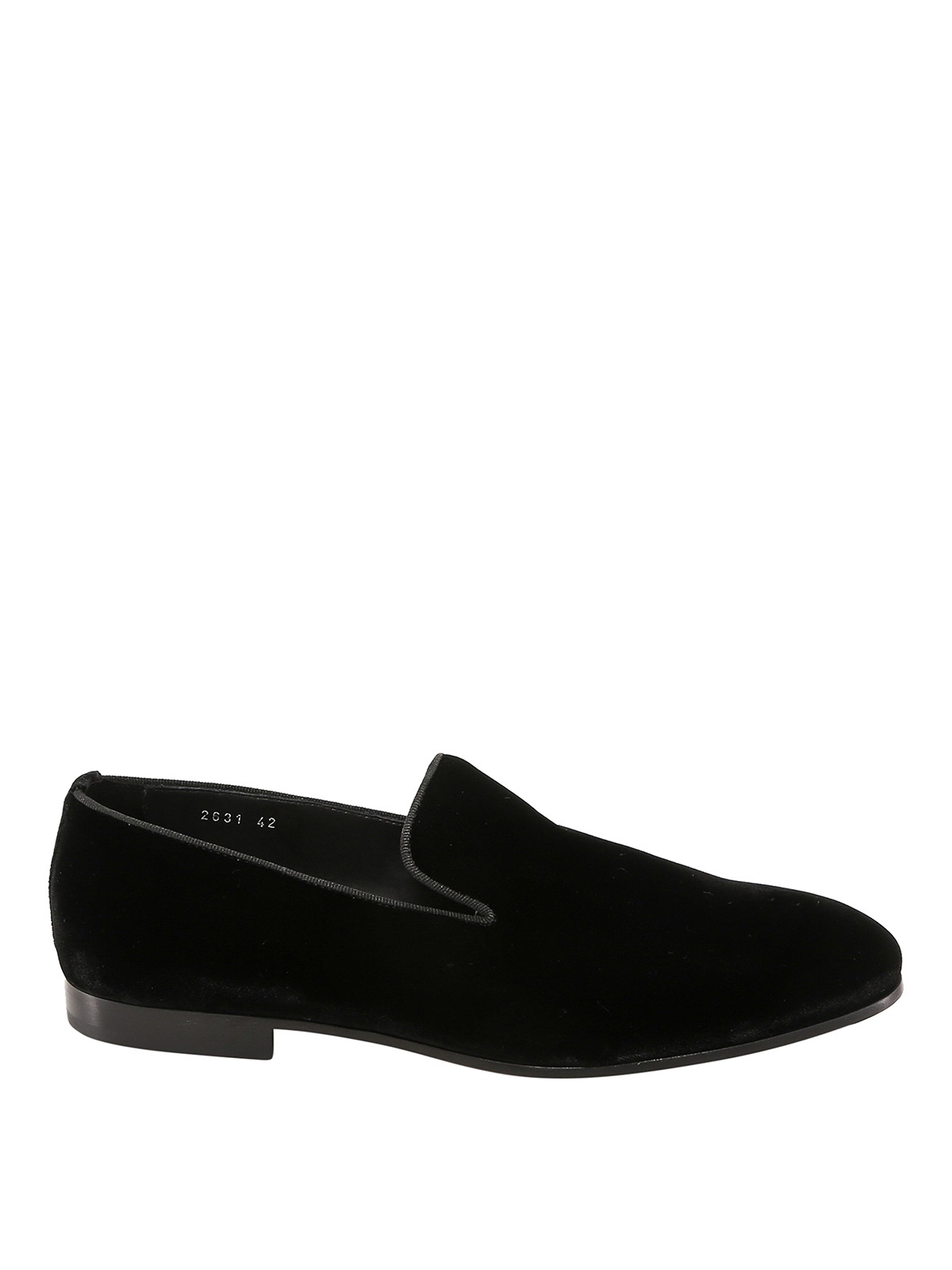 Doucal's Velvet Loafers In Black