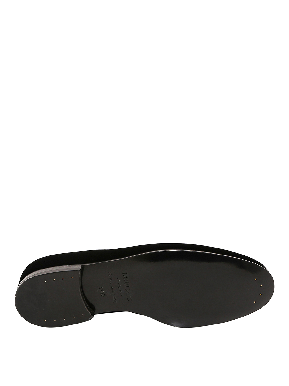Shop Doucal's Velvet Loafers In Black