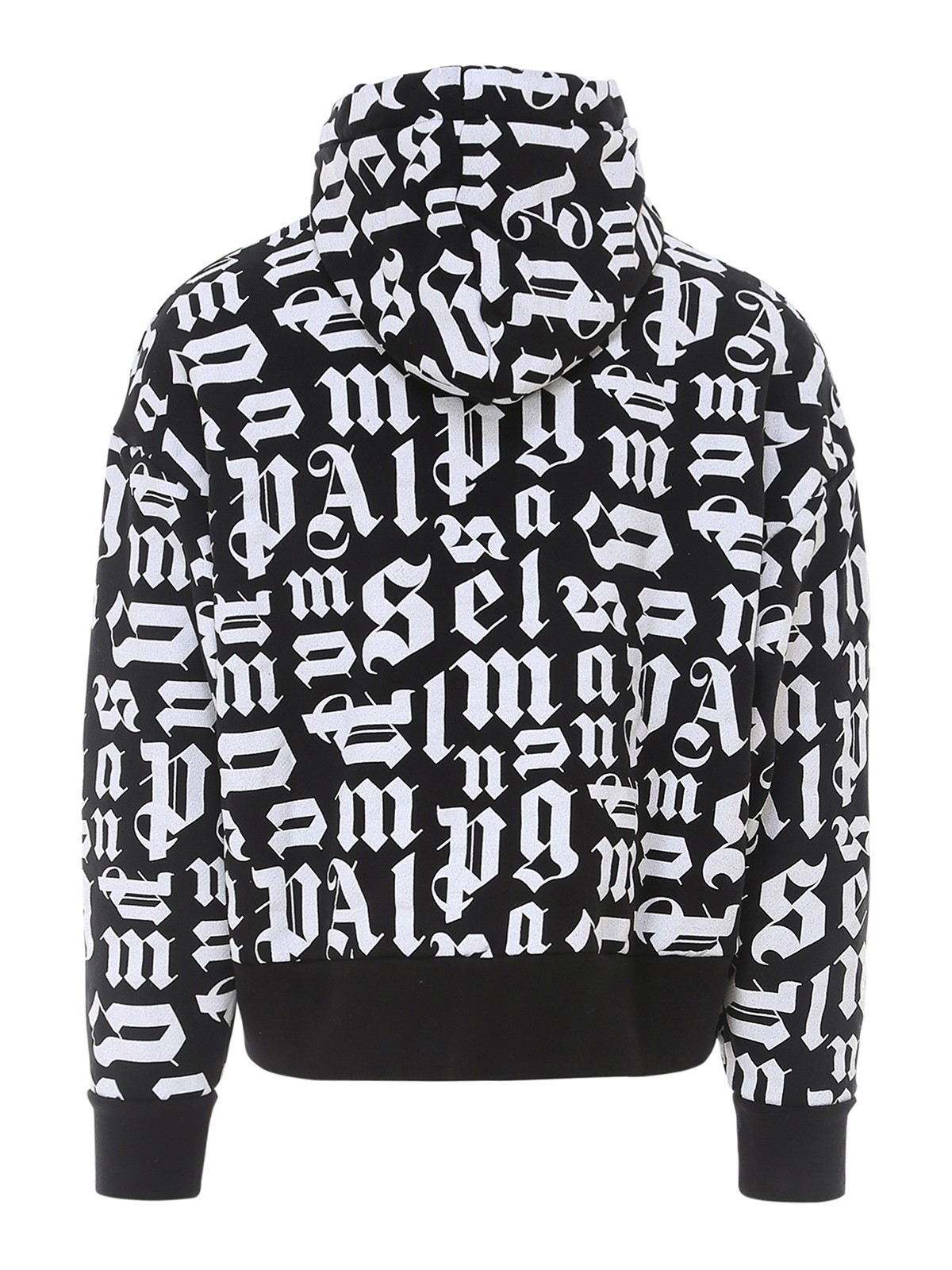 Palm Angels Monogram Hoodie Black