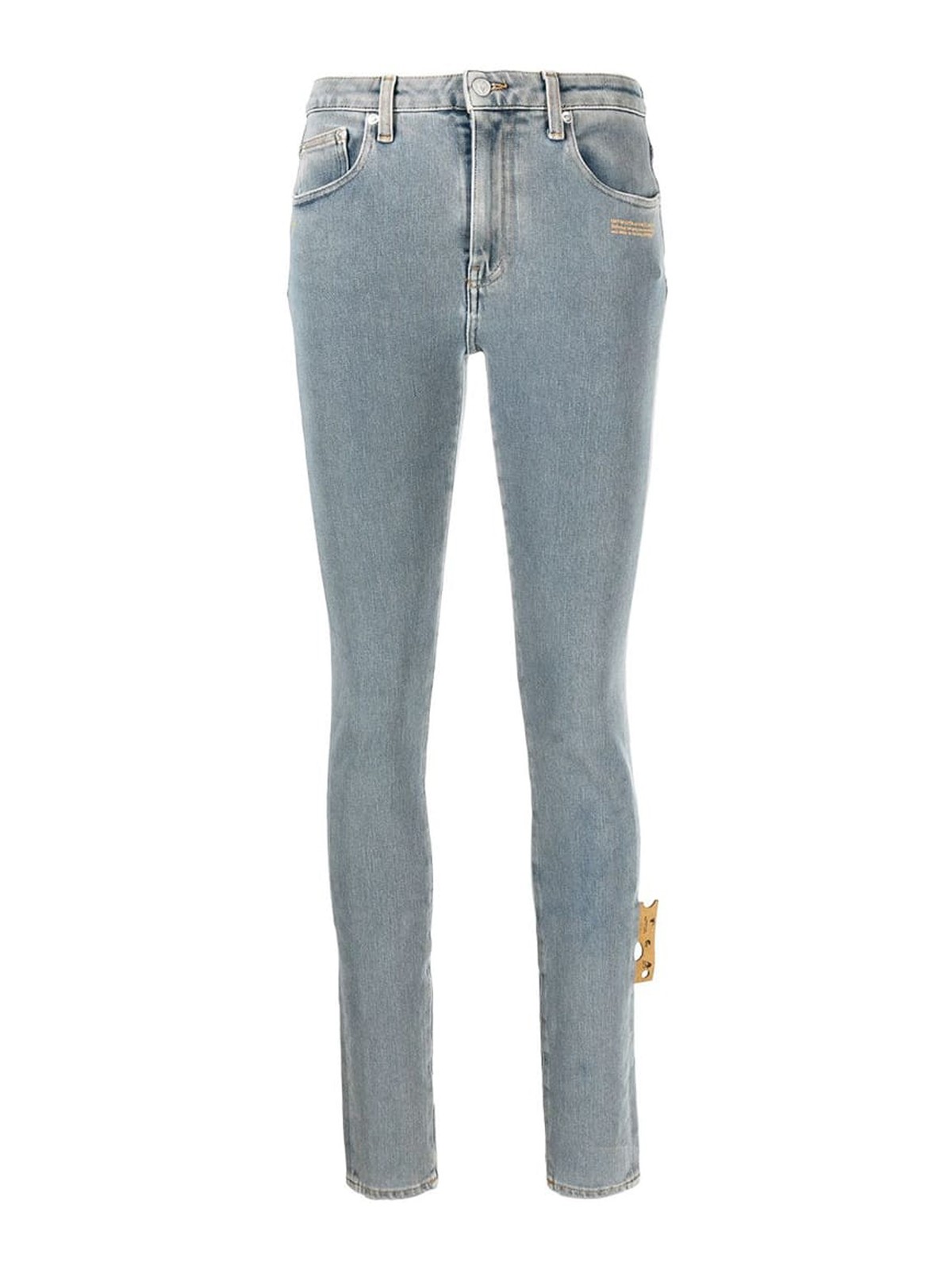 Off-White スキニージーンズ - ライトウォッシュ|OWYA003S21DEN0034500
