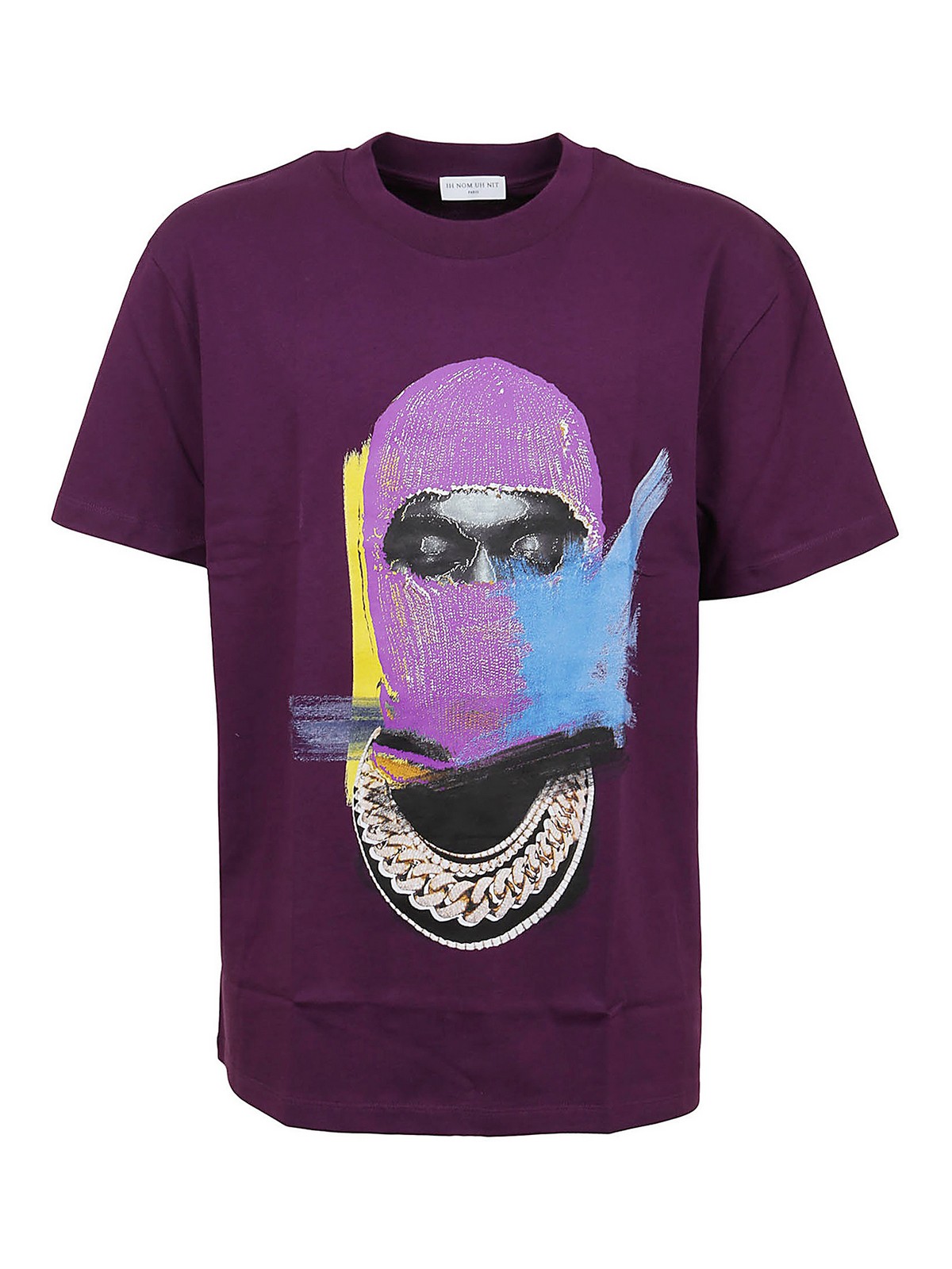 Ih Nom Uh Nit Mask On T-shirt - Purple - Men | NUS21241046046
