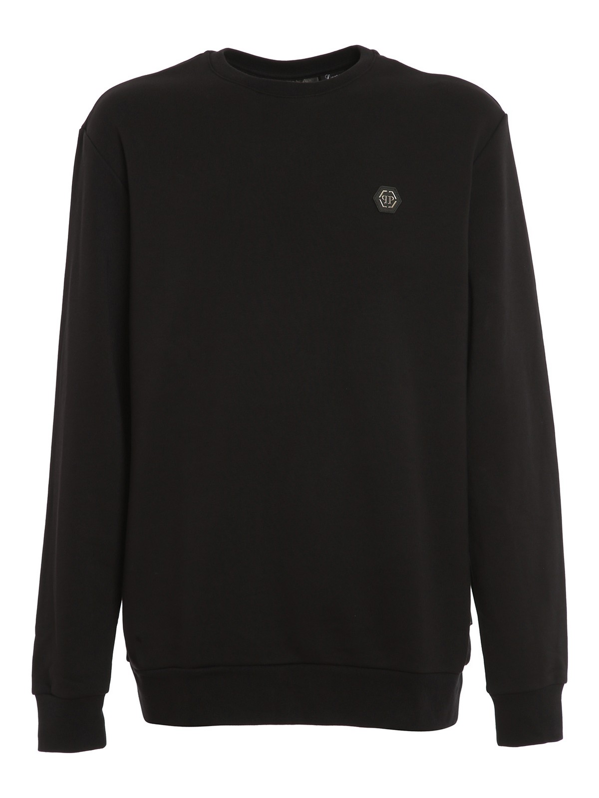 Shop Philipp Plein Logo Plaque Sweatshirt In Black