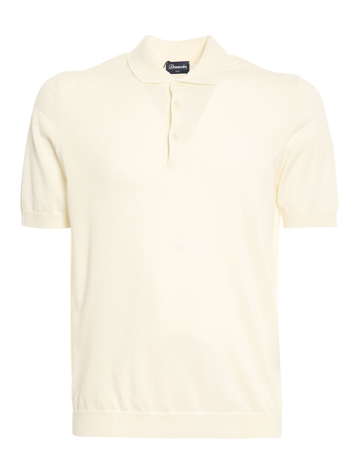 Shop Drumohr Knitted Polo In White