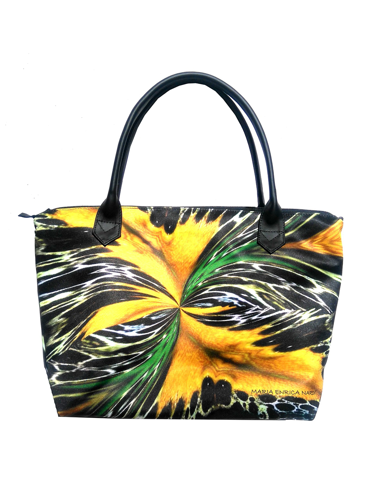 Maria Enrica Nardi Artemide Satin Bag In Multicolour
