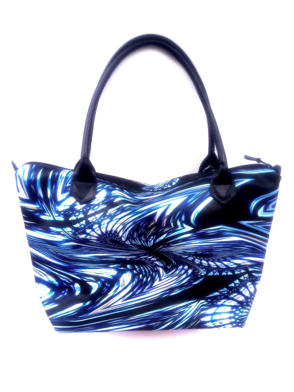 Shop Maria Enrica Nardi Valchiria Satin Bag With Print In Multicolour