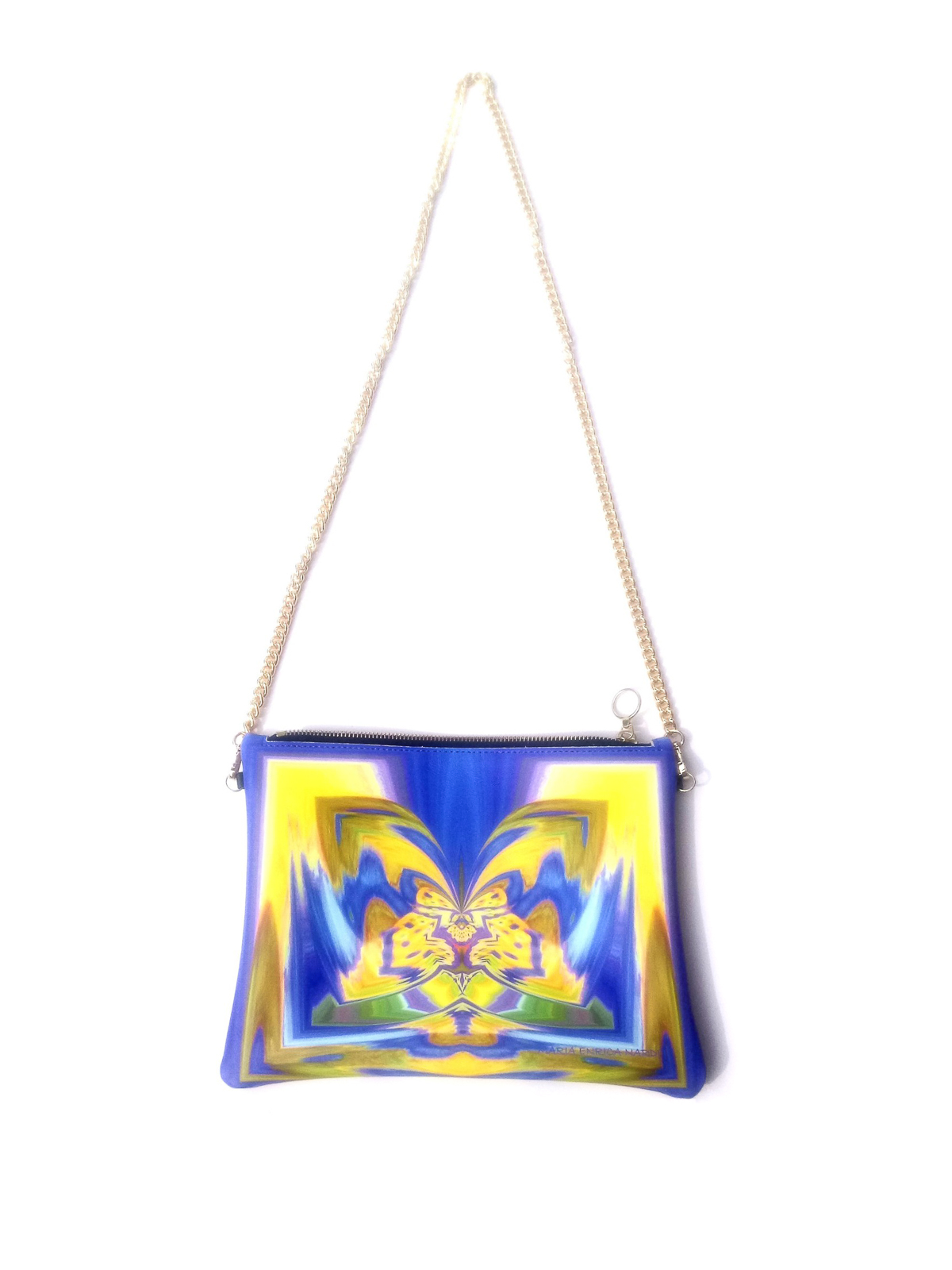 Shop Maria Enrica Nardi Flora Napa Leather Crossbody Bag In Multicolour