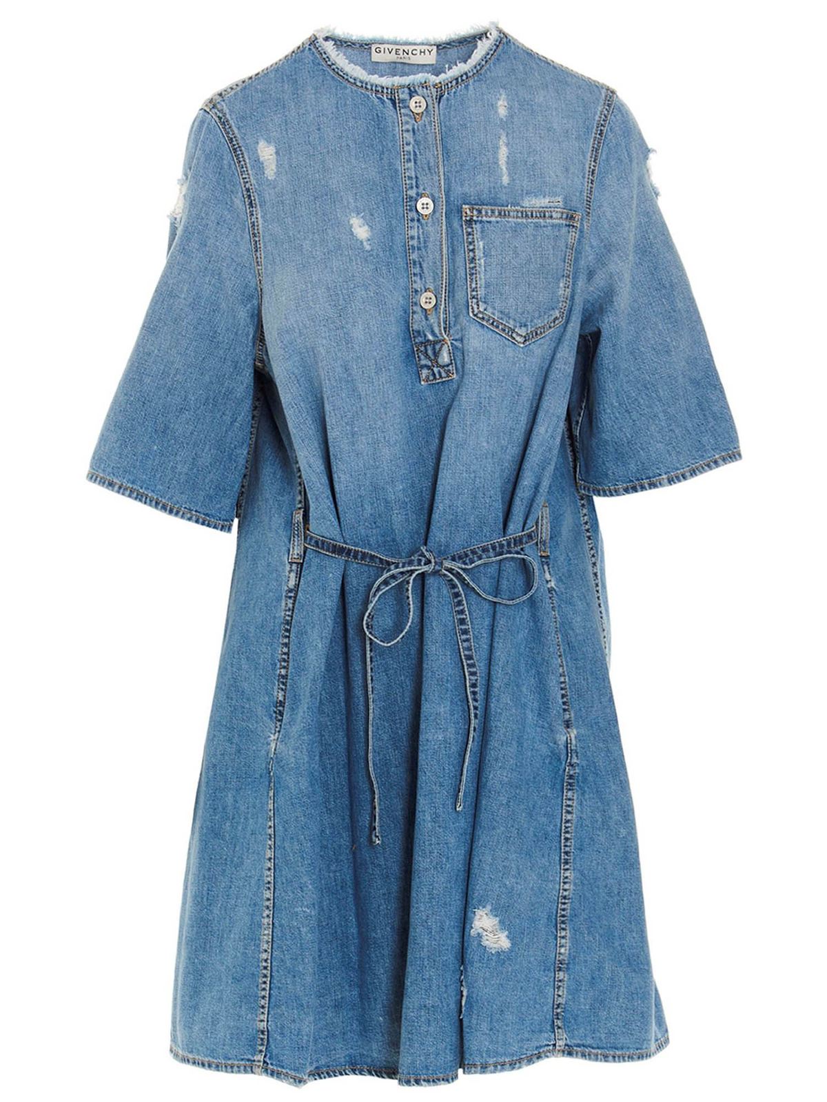Givenchy Bandana denim dress in light blue - Women