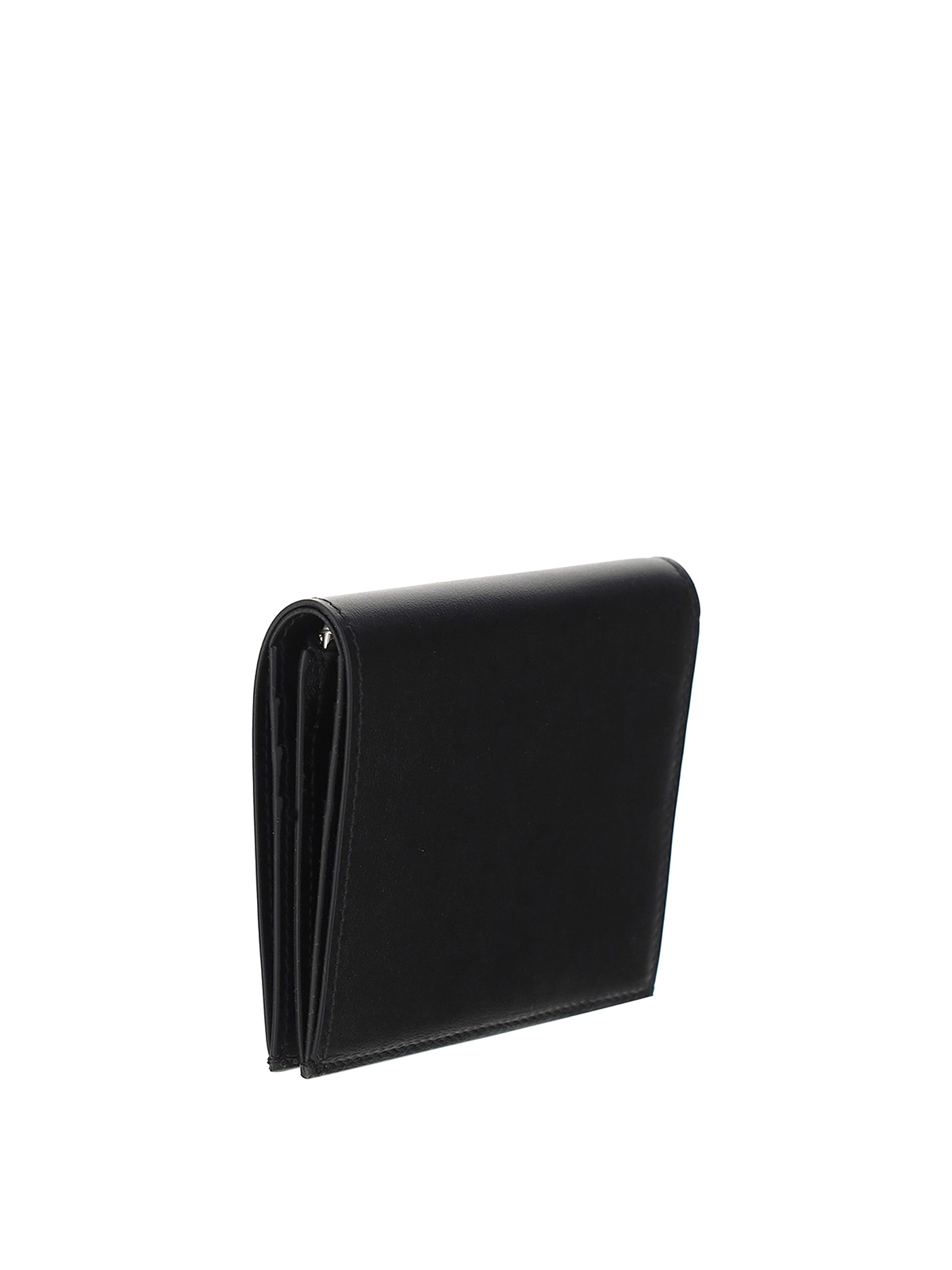Jil Sander Tri-fold leather wallet - Black|JSMS840137MSS0008N001