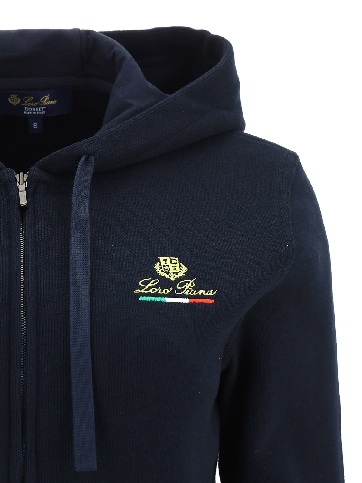 Sweatshirts & Sweaters Loro Piana - Tricolour logo hoodie - FAL6662W000
