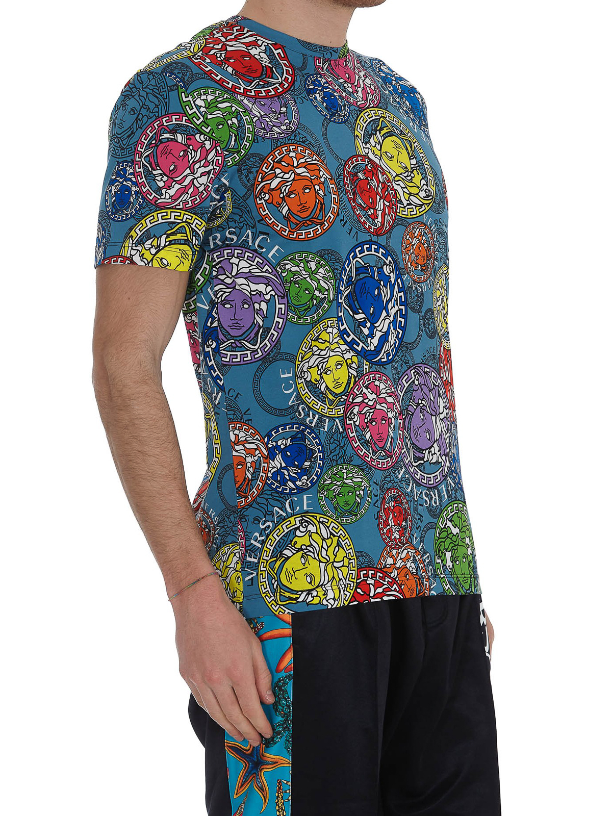Versace Medusa patterned T-shirt - Multicolour