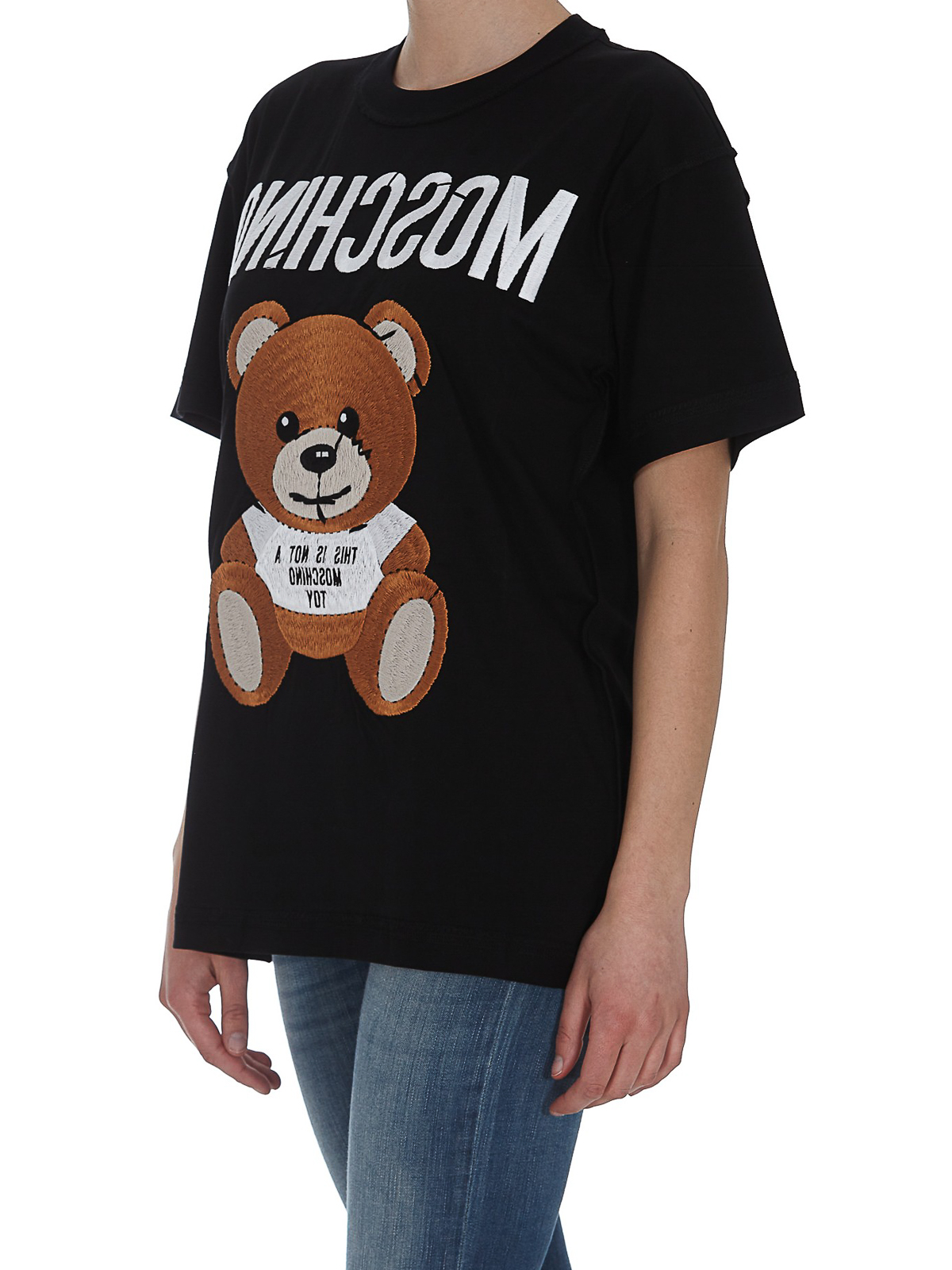 Moschino Inside Out Teddy Bear T-shirt - Black | 070204401555
