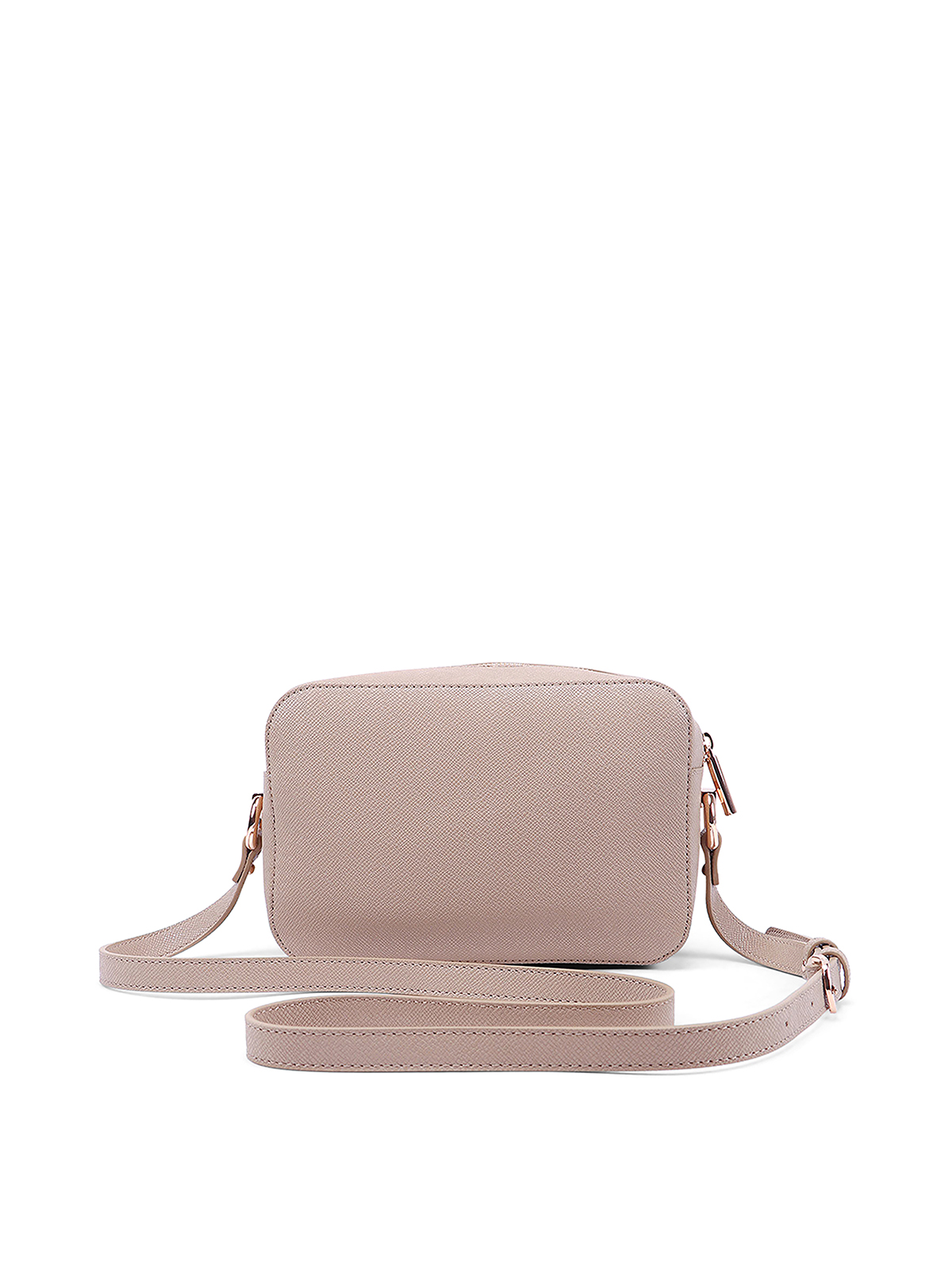 Faux Saffiano Leather Crossbody Bag, Handbags
