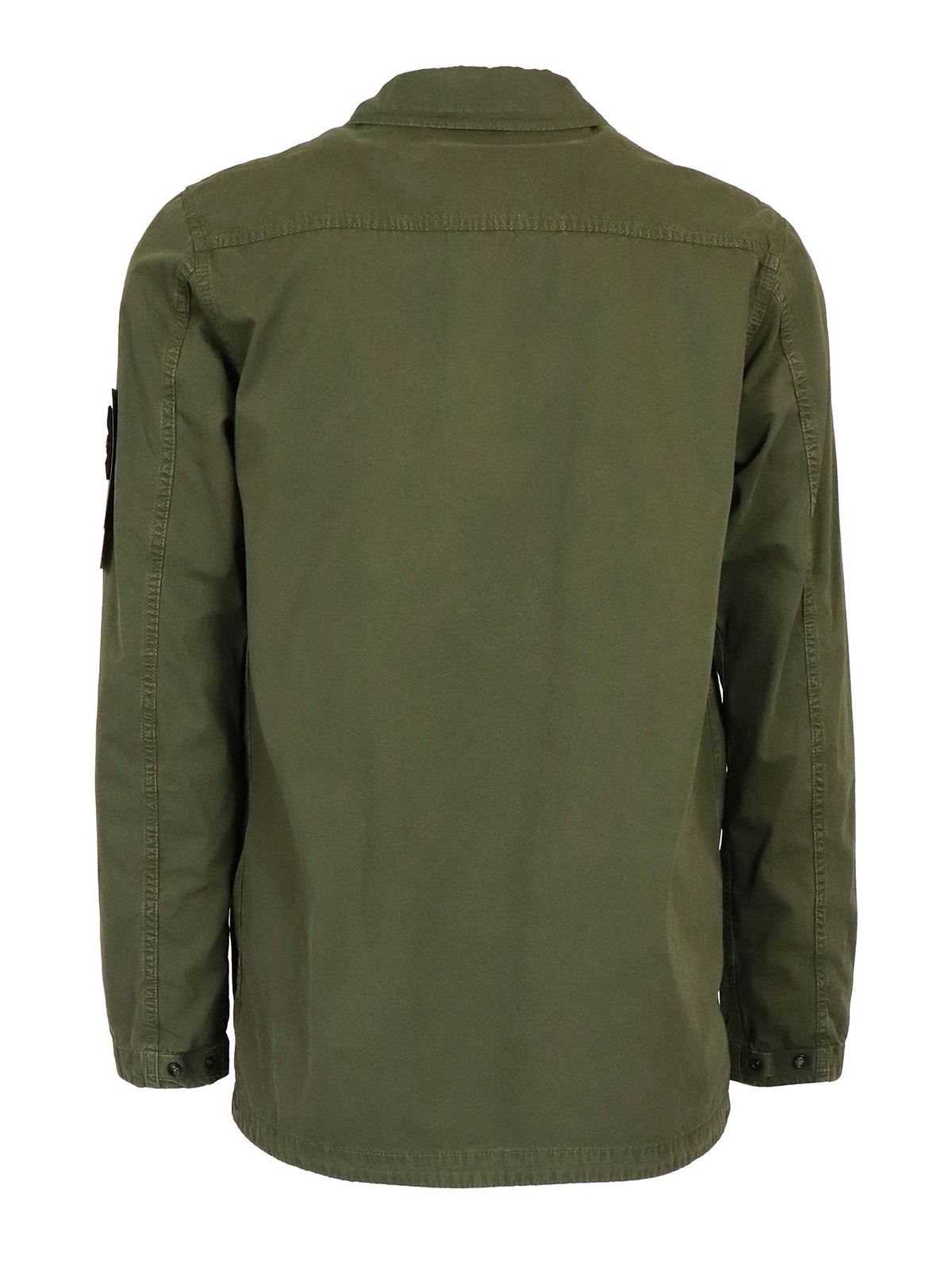 Stone Island Waxed cotton jacket - Green - Men|7415439WNV0158
