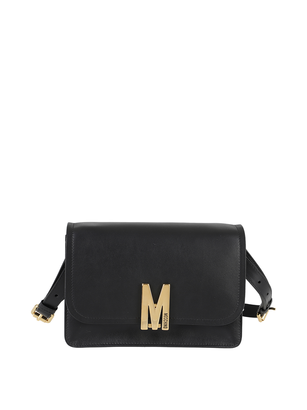 Moschino Leather Bag In Black