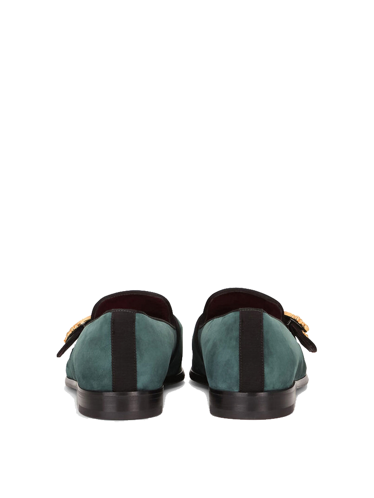 Dolce & Gabbana Green Suede Loafers Mens Size 7 US‎ Made In Italy Luxury Slip On Dolce & Gabbana Jewel Embroidered Velvet Smoking Loafers  main image 4