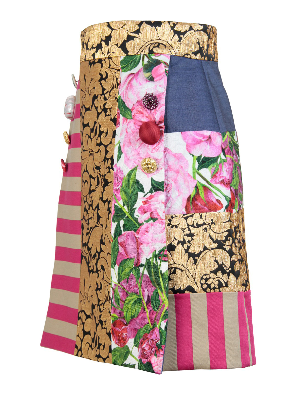 Dolce & Gabbana Minifalda Con Encaje Floral | Rosa | FARFETCH ES
