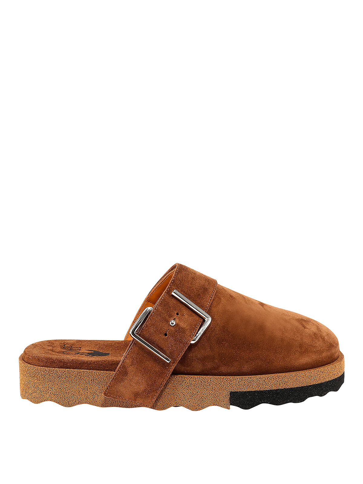 Shop Off-white Sponge Clogs In Brown