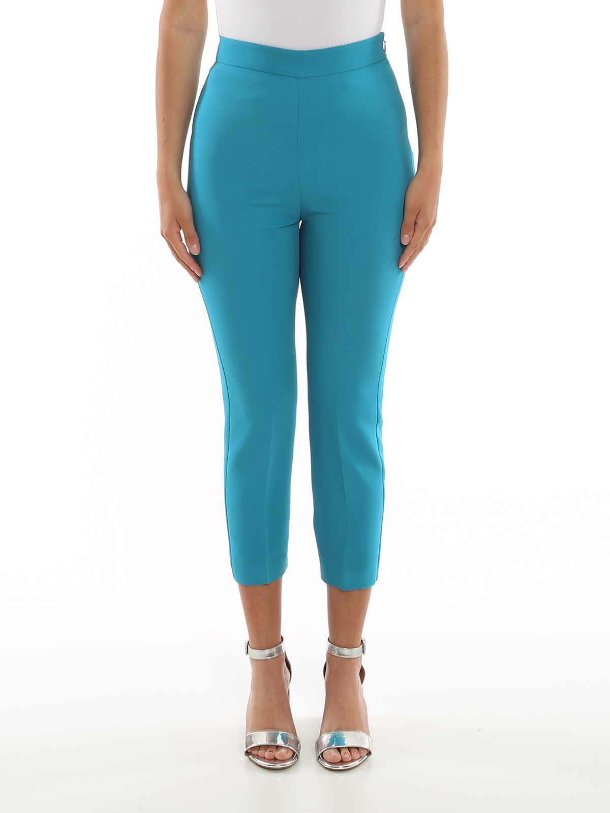 パンツ PINKO Women Straight Pants 104978A2I8PJE Blue PINKO rhinestone-embellished straight-leg Trousers | Blue