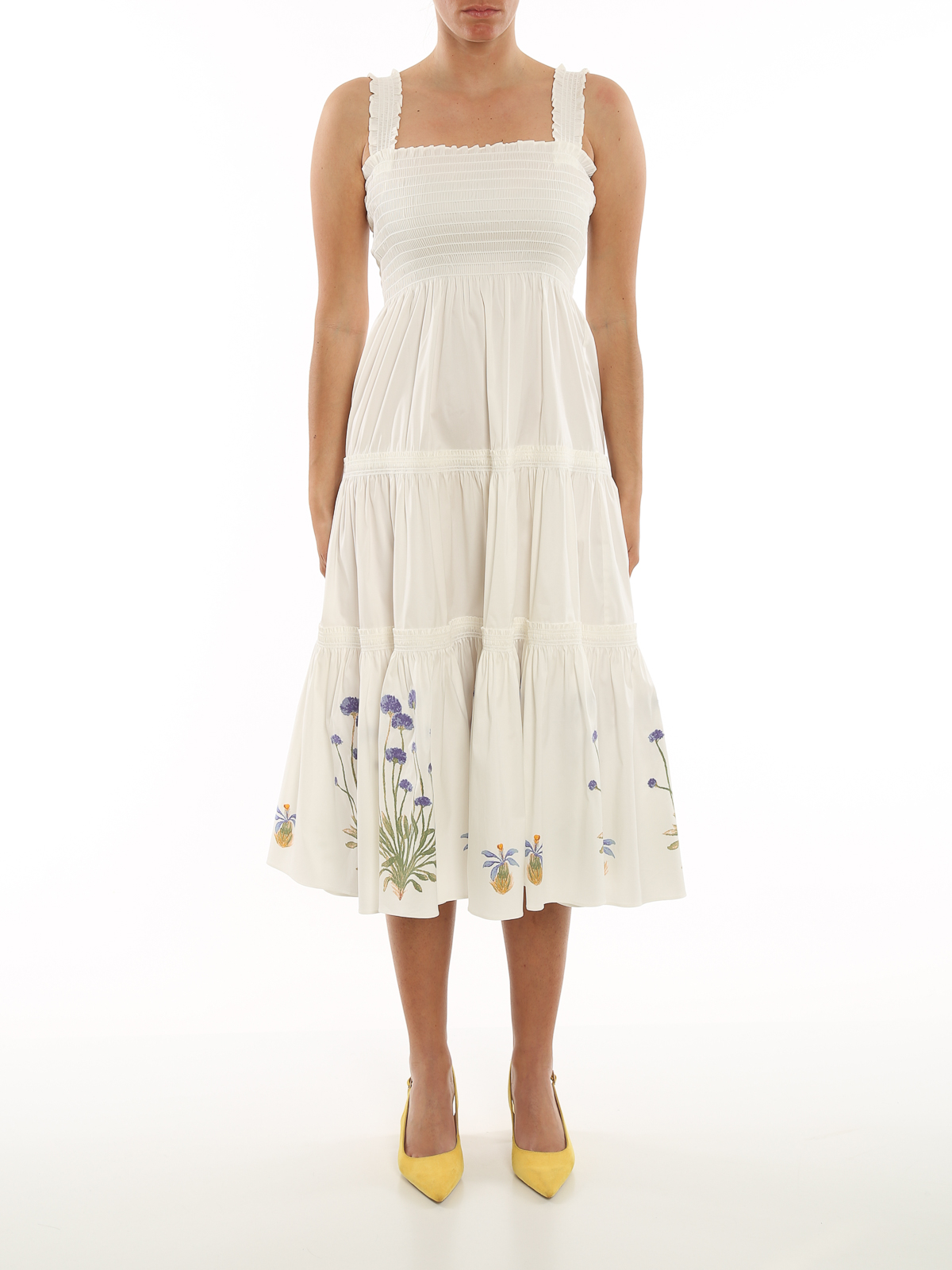 Tory Burch Poplin dress - White - Women|82090104 | thebs.com