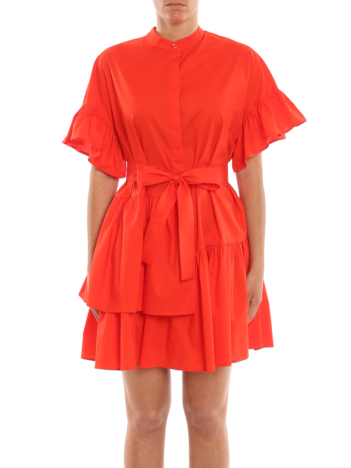 knee length dresses for ladies Red Havana Mini Dress Carmine | Brochu Walker L