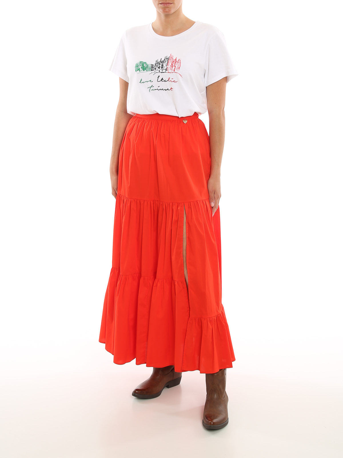 ロングシャツ Twinset - ロングスカート - 赤 - 211TT245D00047
