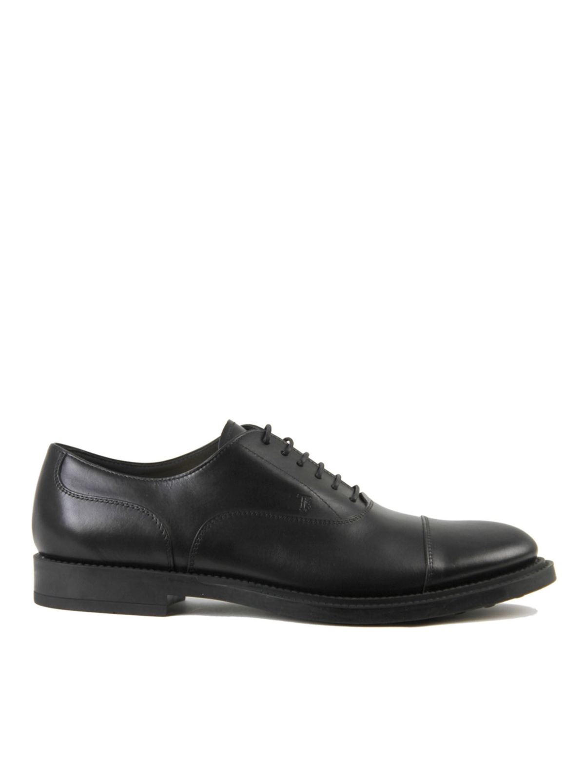Tod's Monogram-stamp Oxford Shoes In Black