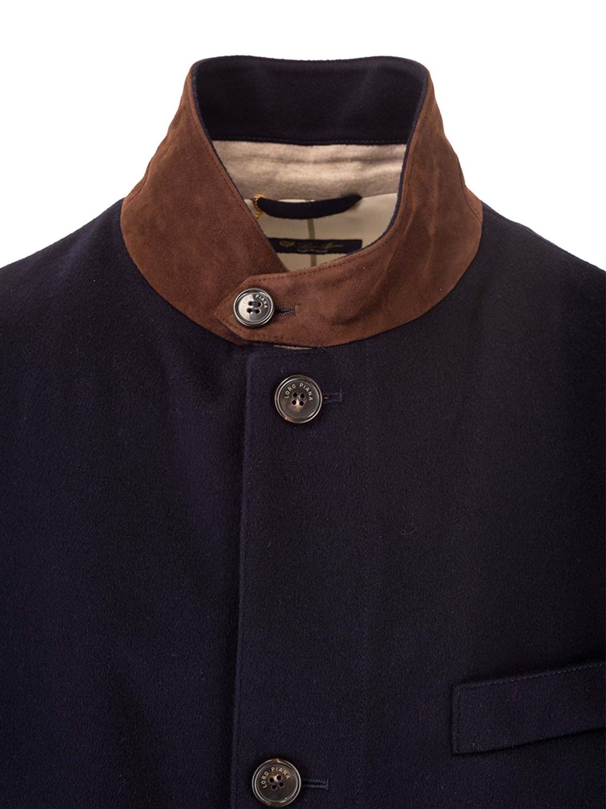 Loro Piana Manteau Au Genou Roadster Bleu Homme FAL2190W000